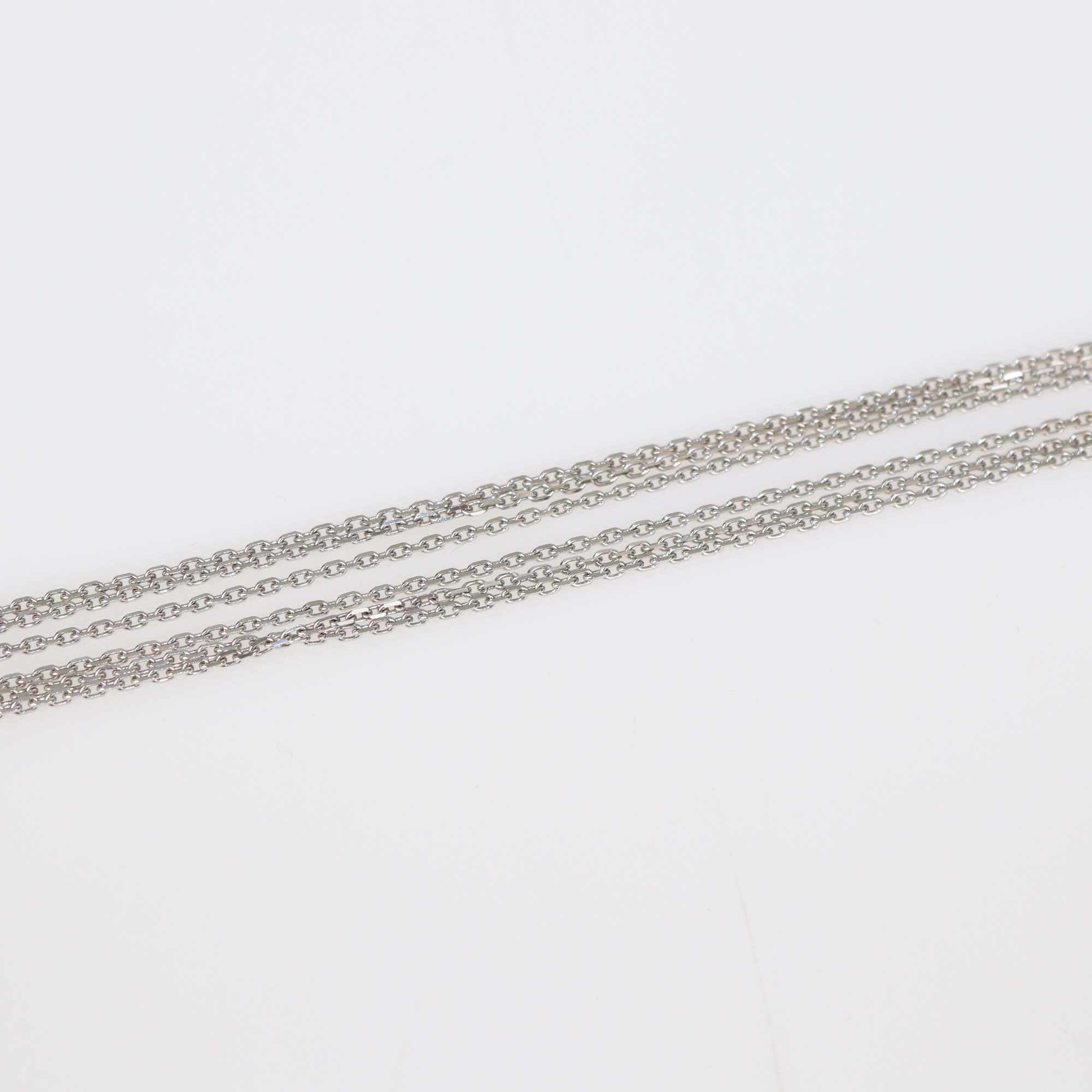 Chopard Happy Spirit 18K White Gold Diamond Pendant Necklace