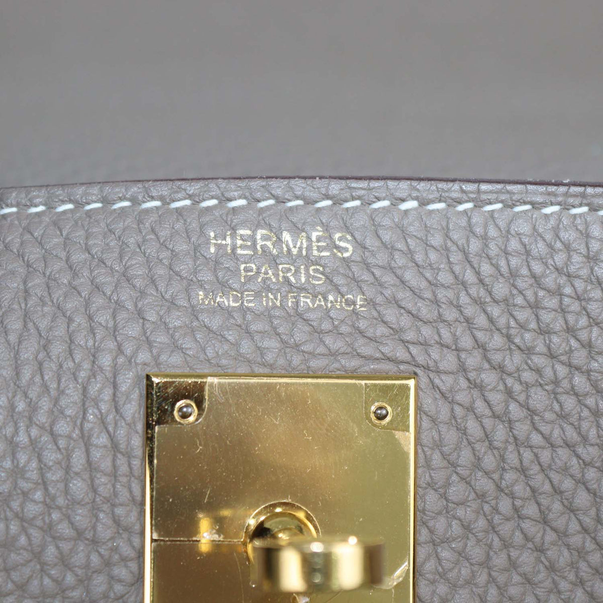 Hermes Etoupe Togo Leather Gold Hardware Kelly Retourne 32 Bag