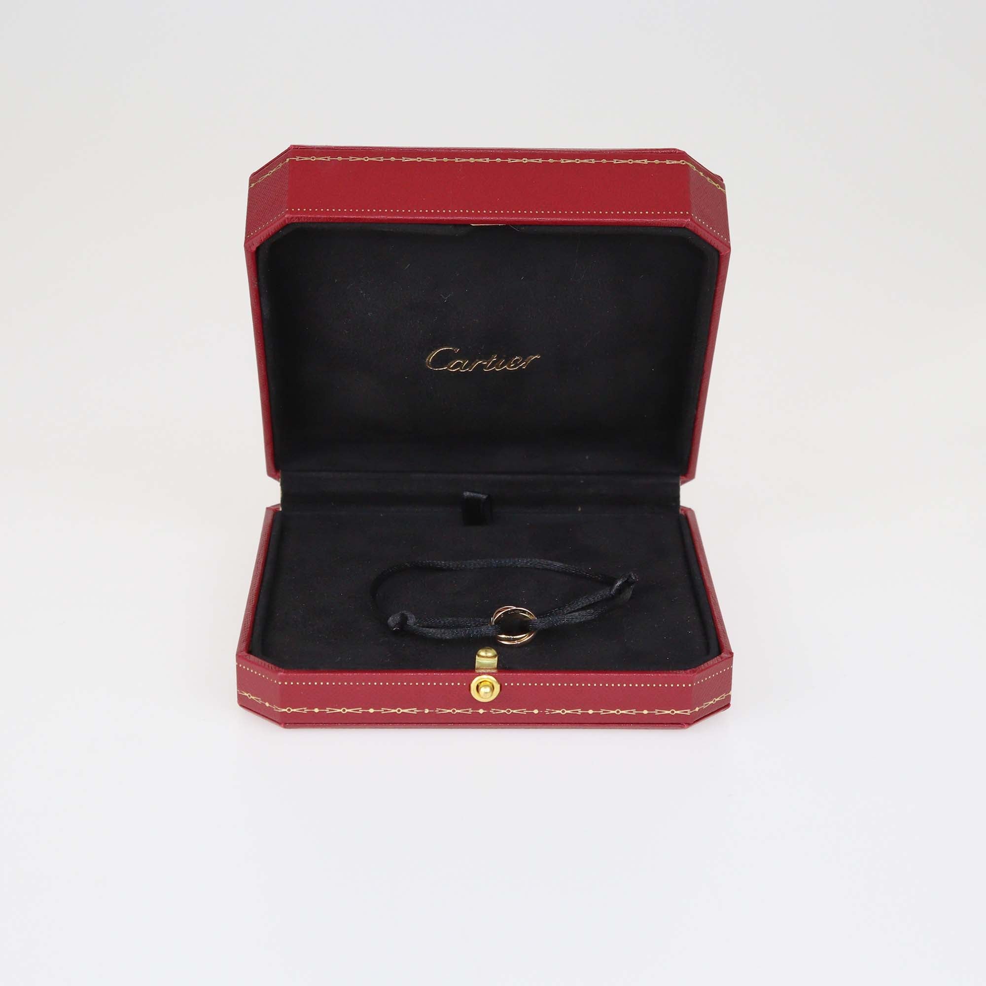 Cartier Trinity Three-Tone 18K Gold Adjustable Cord Bracelet