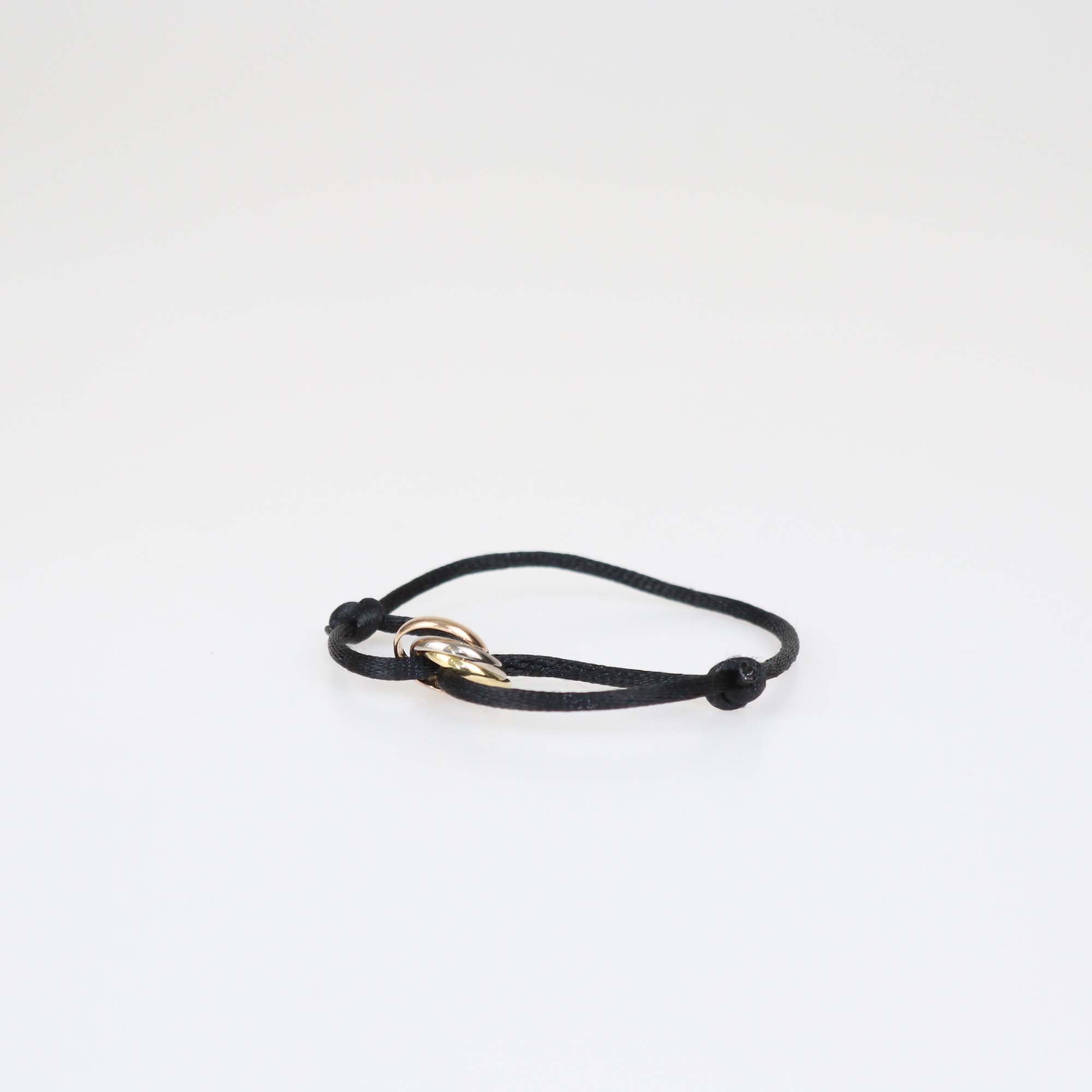 Cartier Trinity Three-Tone 18K Gold Adjustable Cord Bracelet