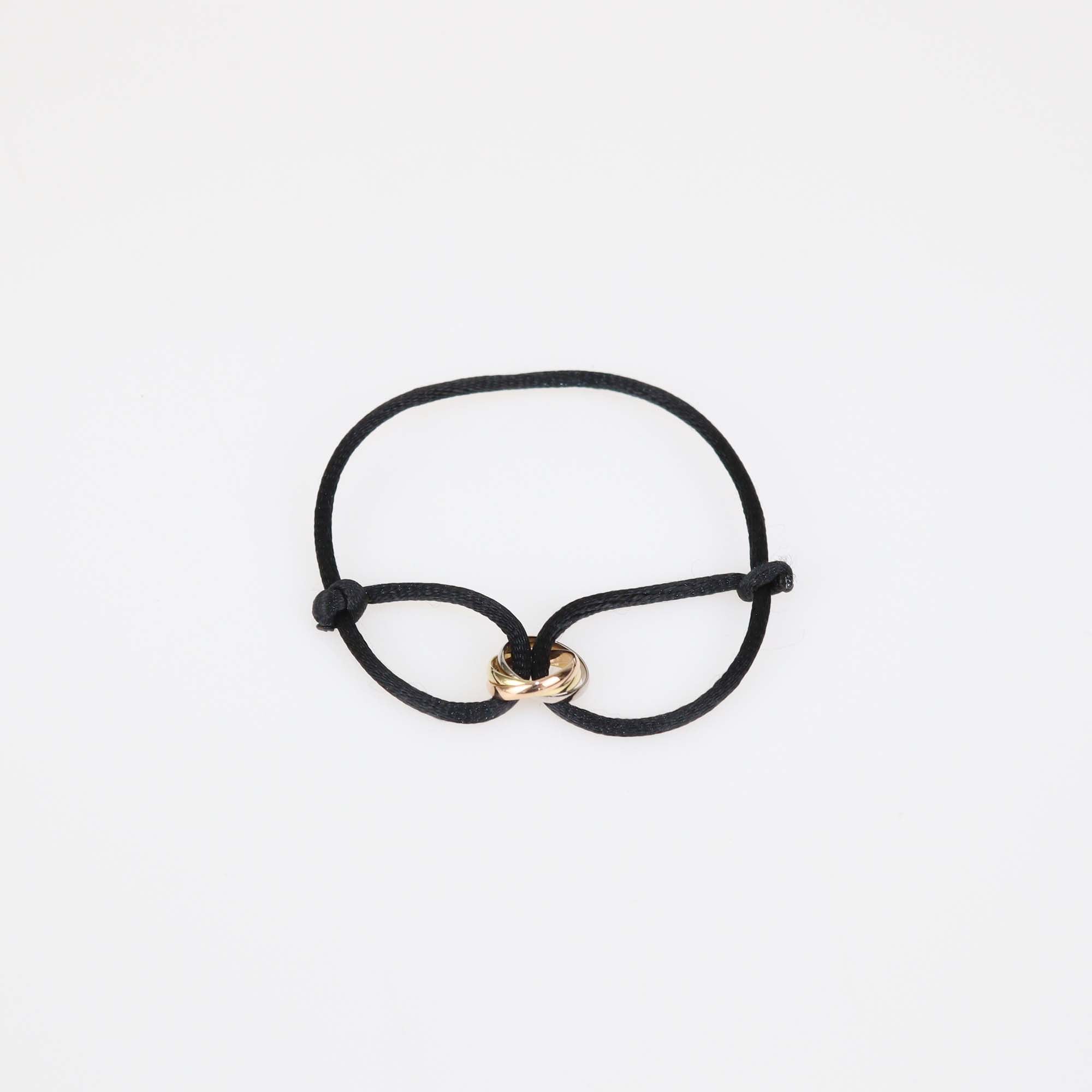 Cartier Trinity Three-Tone 18K Gold Adjustable Cord Bracelet