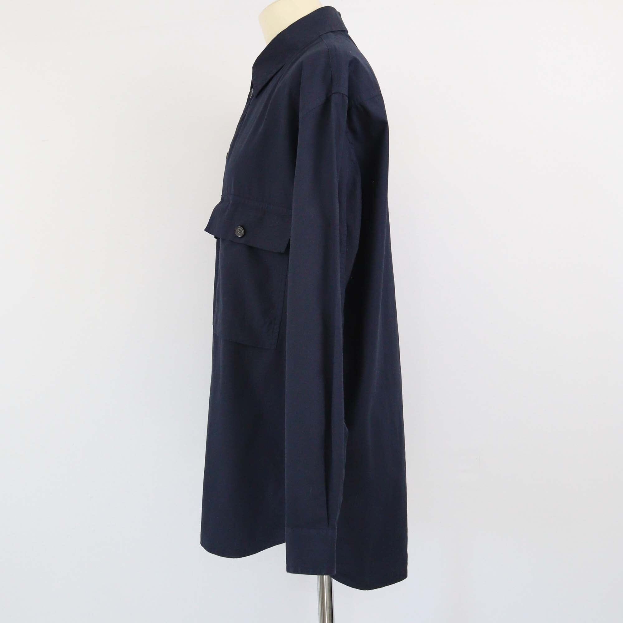 Loro Piana Dark Blue Dual Pocket Longsleeve Shirt Womens Loro Piana