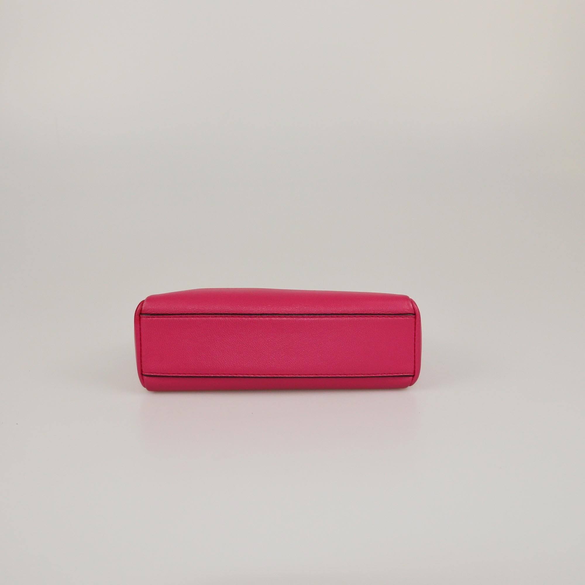 Fendi Fuchsia Micro Peekaboo Crossbody Bag Womens Fendi