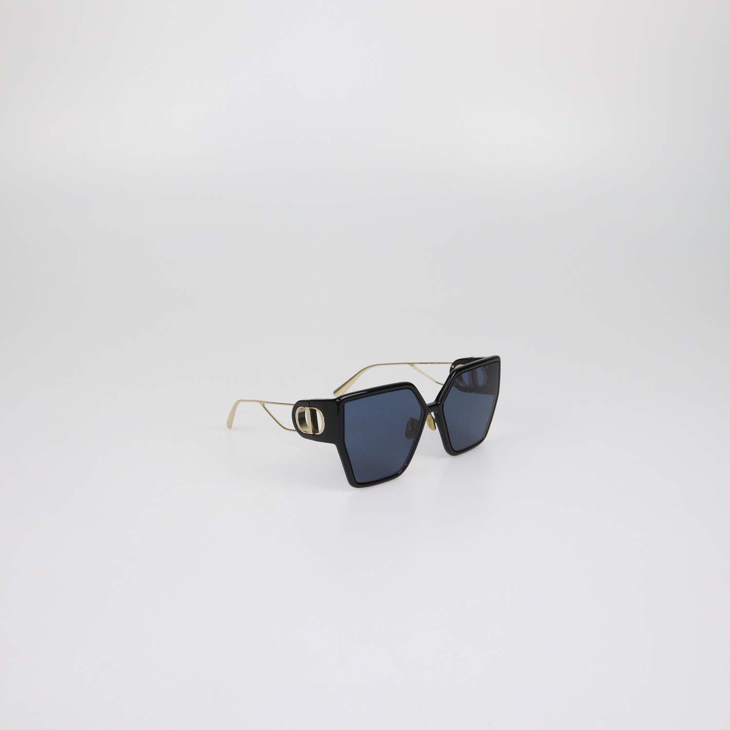 Christian Dior Black 30 Montaigne BU Butterfly Sunglasses