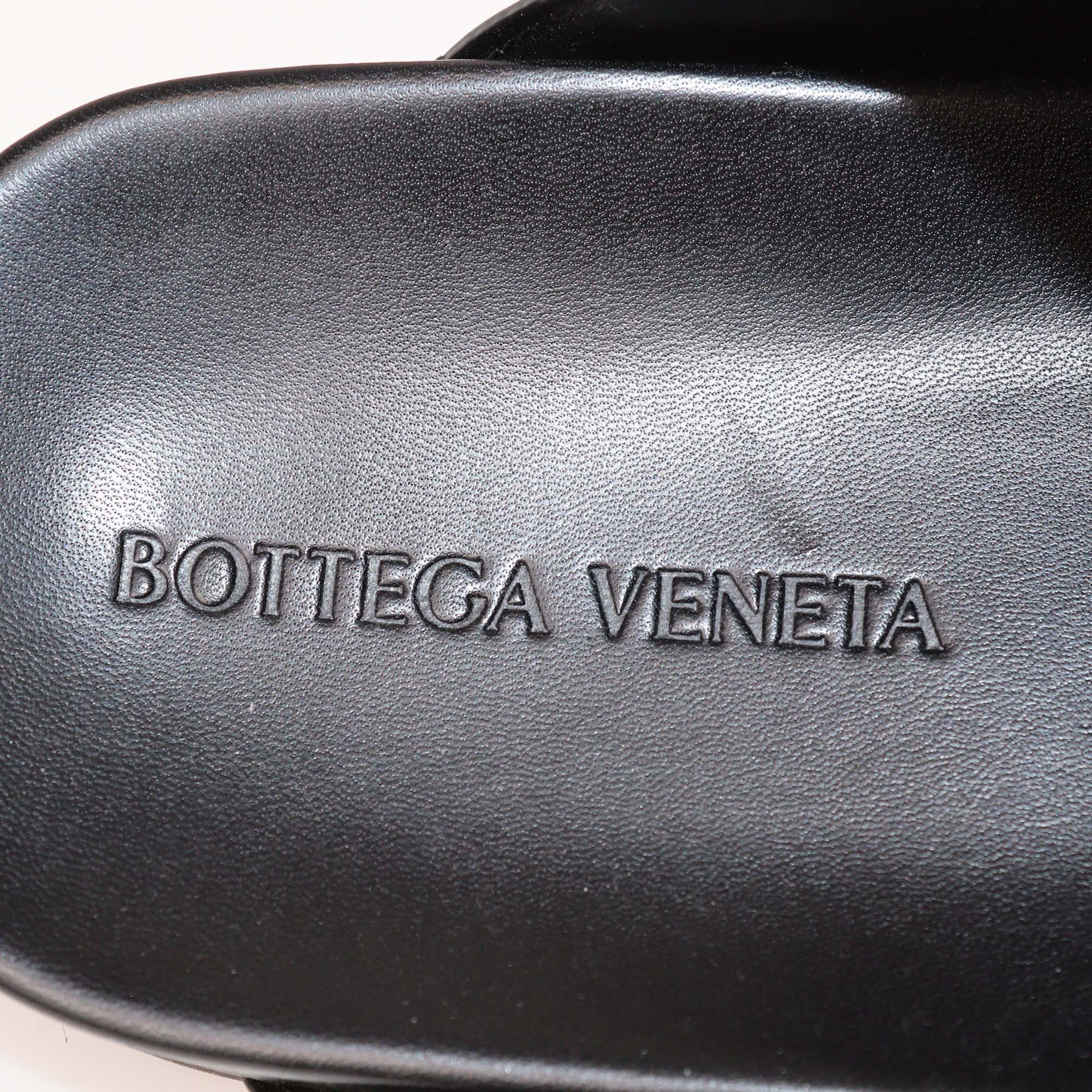 Bottega Veneta Red/Black Patent Leather Bridge Sandals
