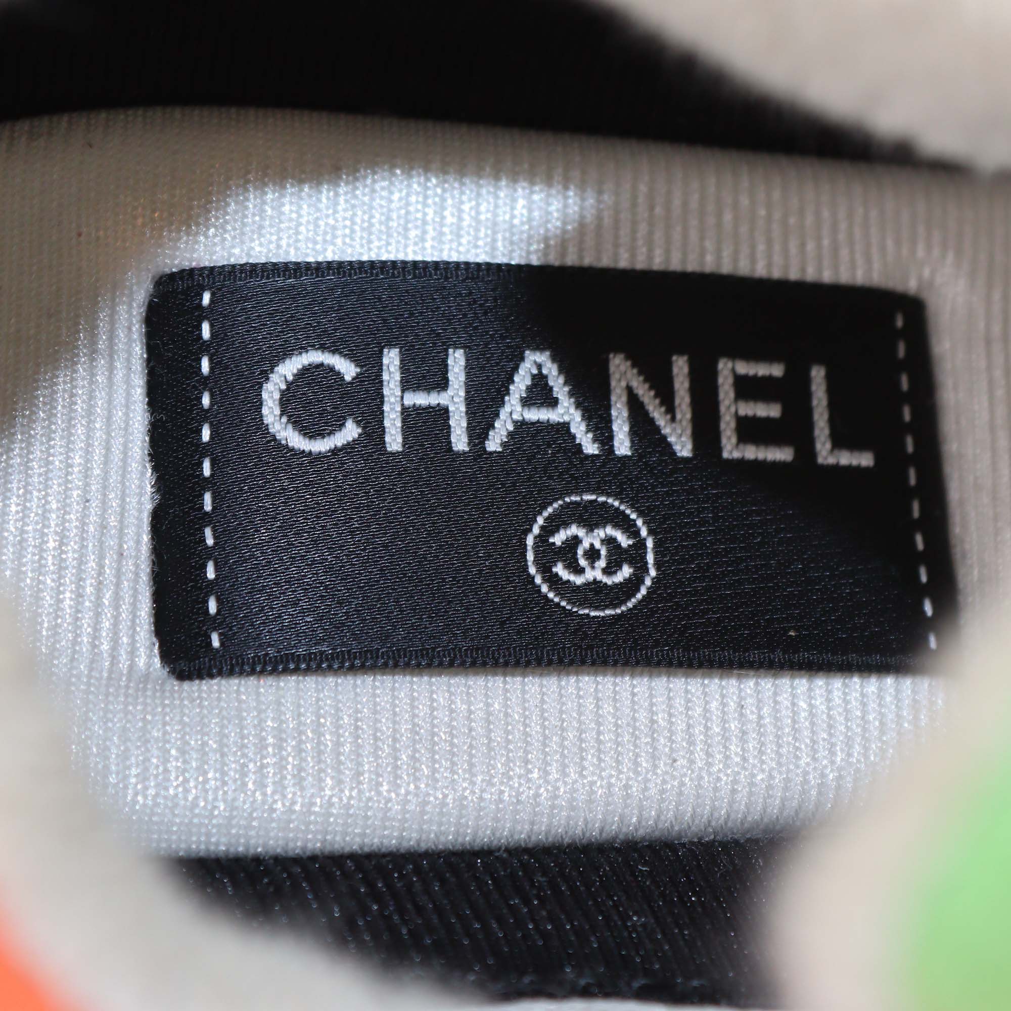 Chanel Multicolor Felt and Suede Trainer Low Top Sneaker