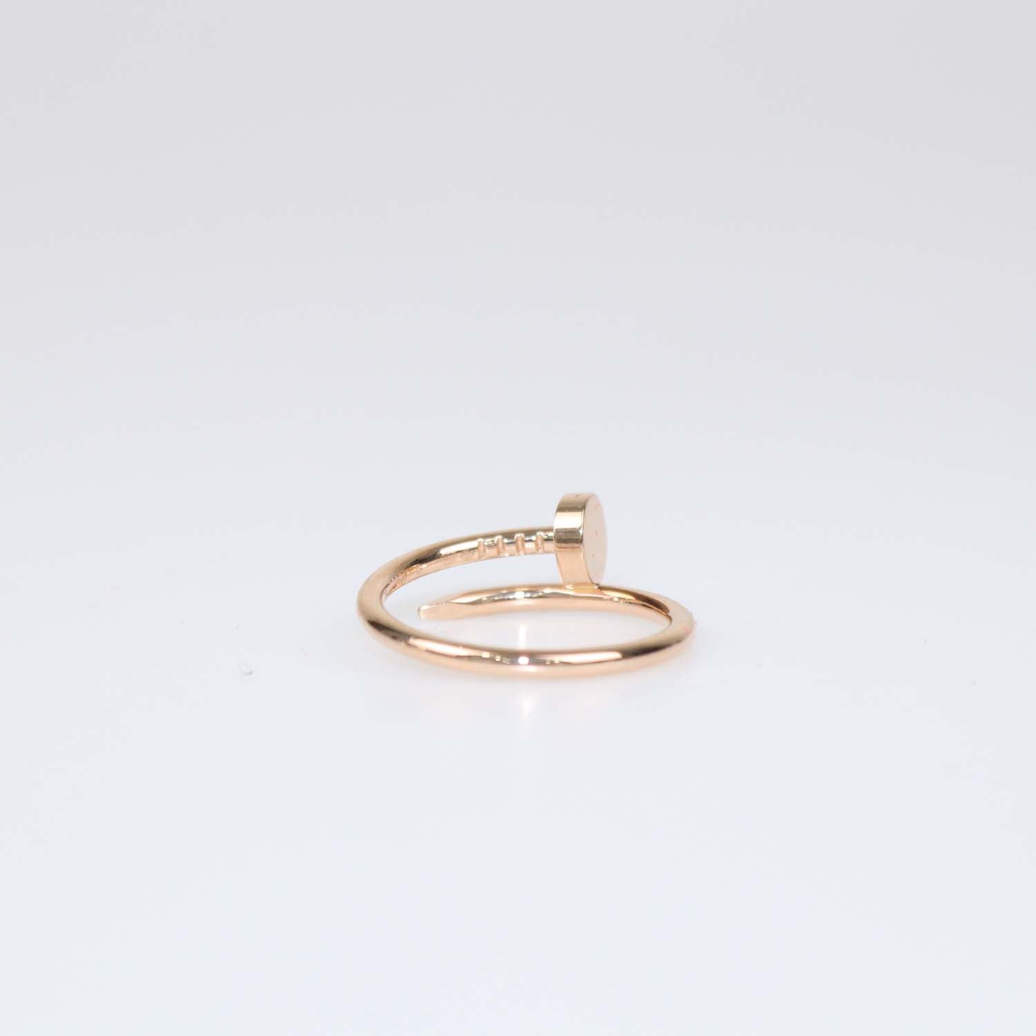 Cartier 18K Rose Gold Juste Un clou Small Band Ring Size 53