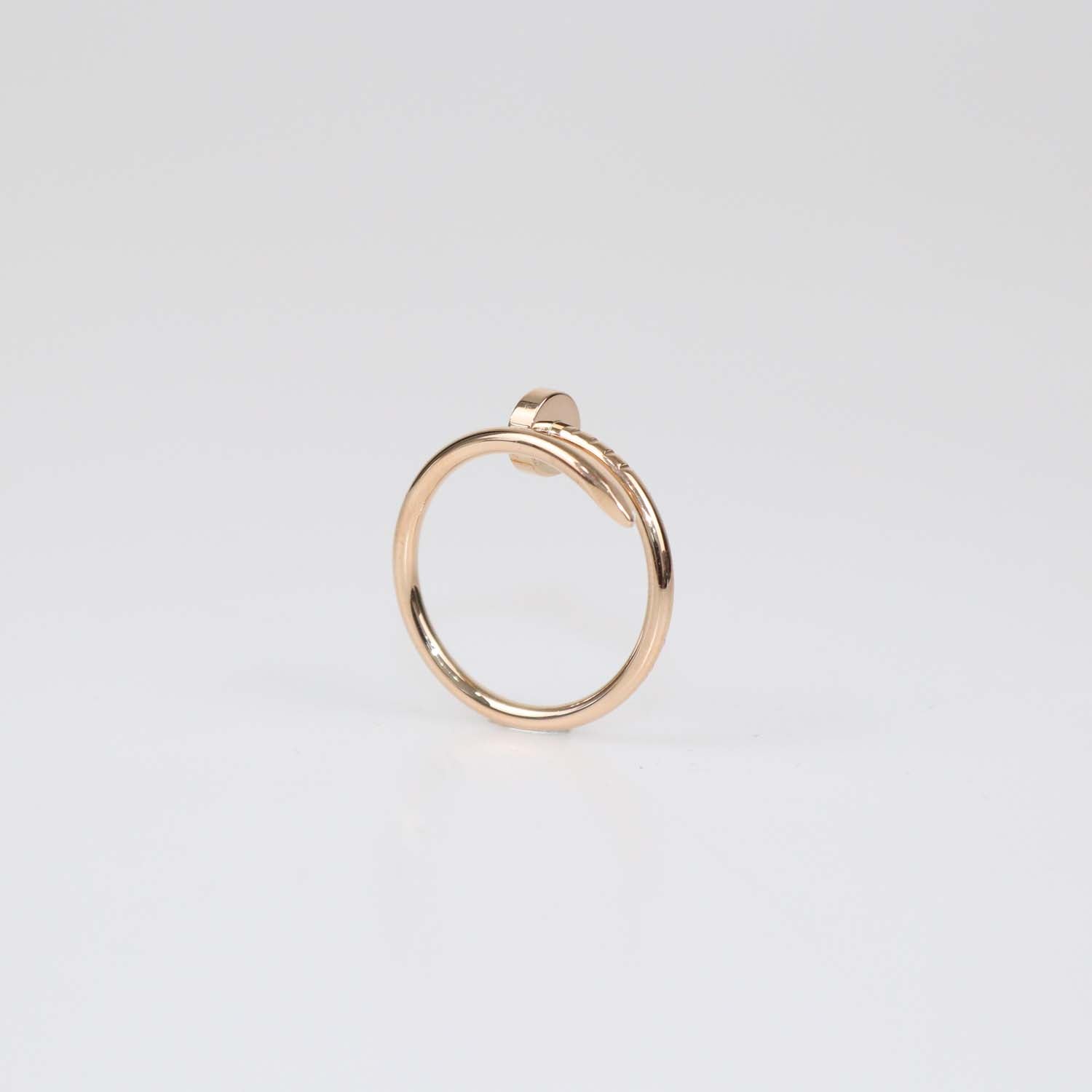 Cartier 18K Rose Gold Juste Un clou Small Band Ring Size 53