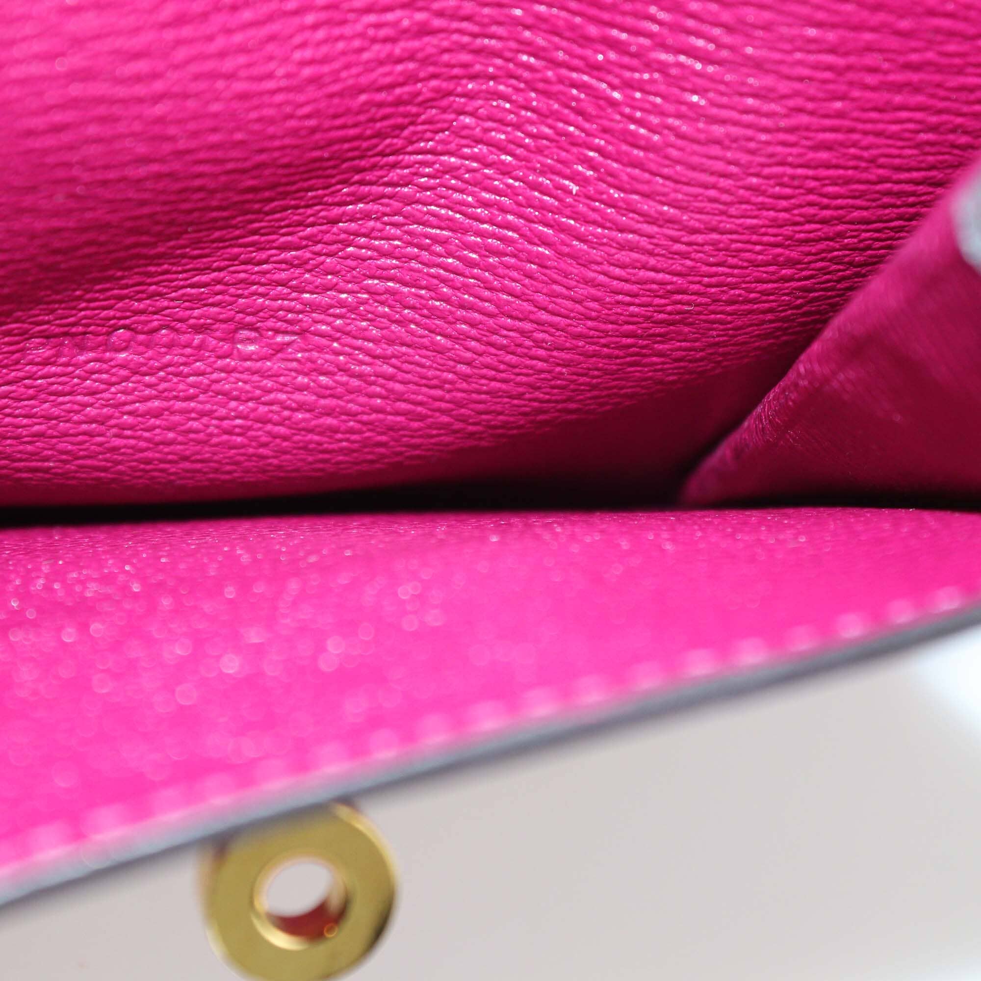 Hermes Rose Scheherazade Alligator Kelly Pocket Compact Wallet Womens Hermes