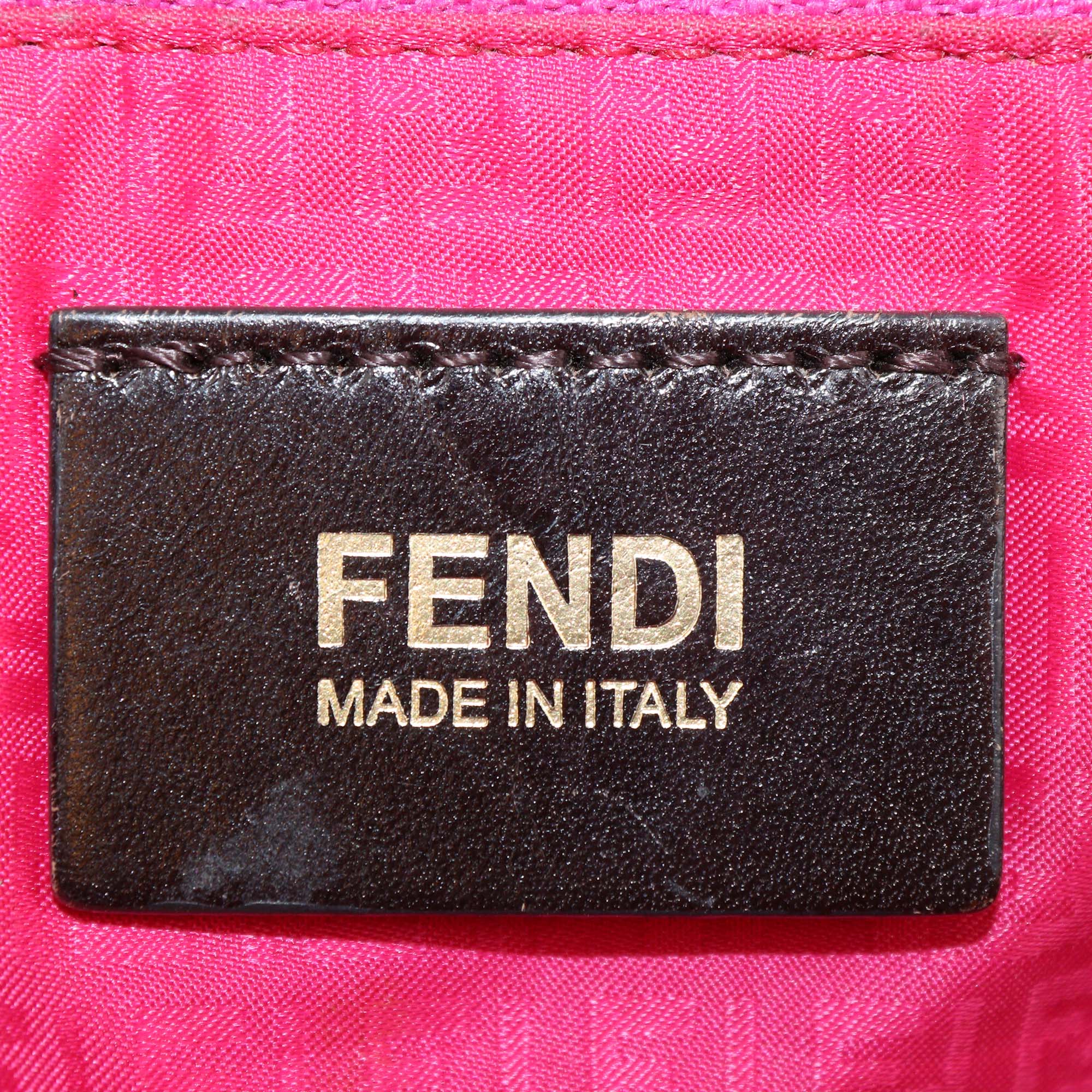 Fendi Tobacco Zucca Coated Canvas Roll Tote