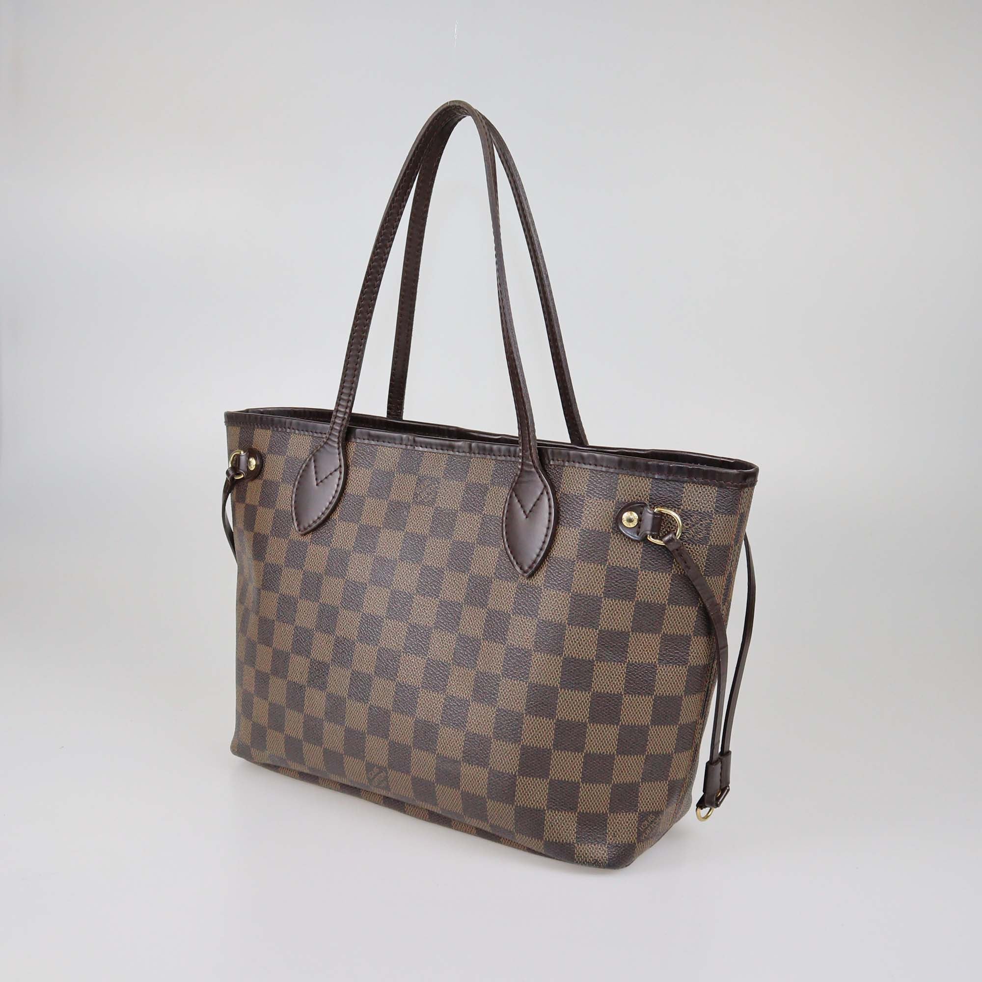 Louis Vuitton Damier Ebene Canvas Neverfull PM Bag