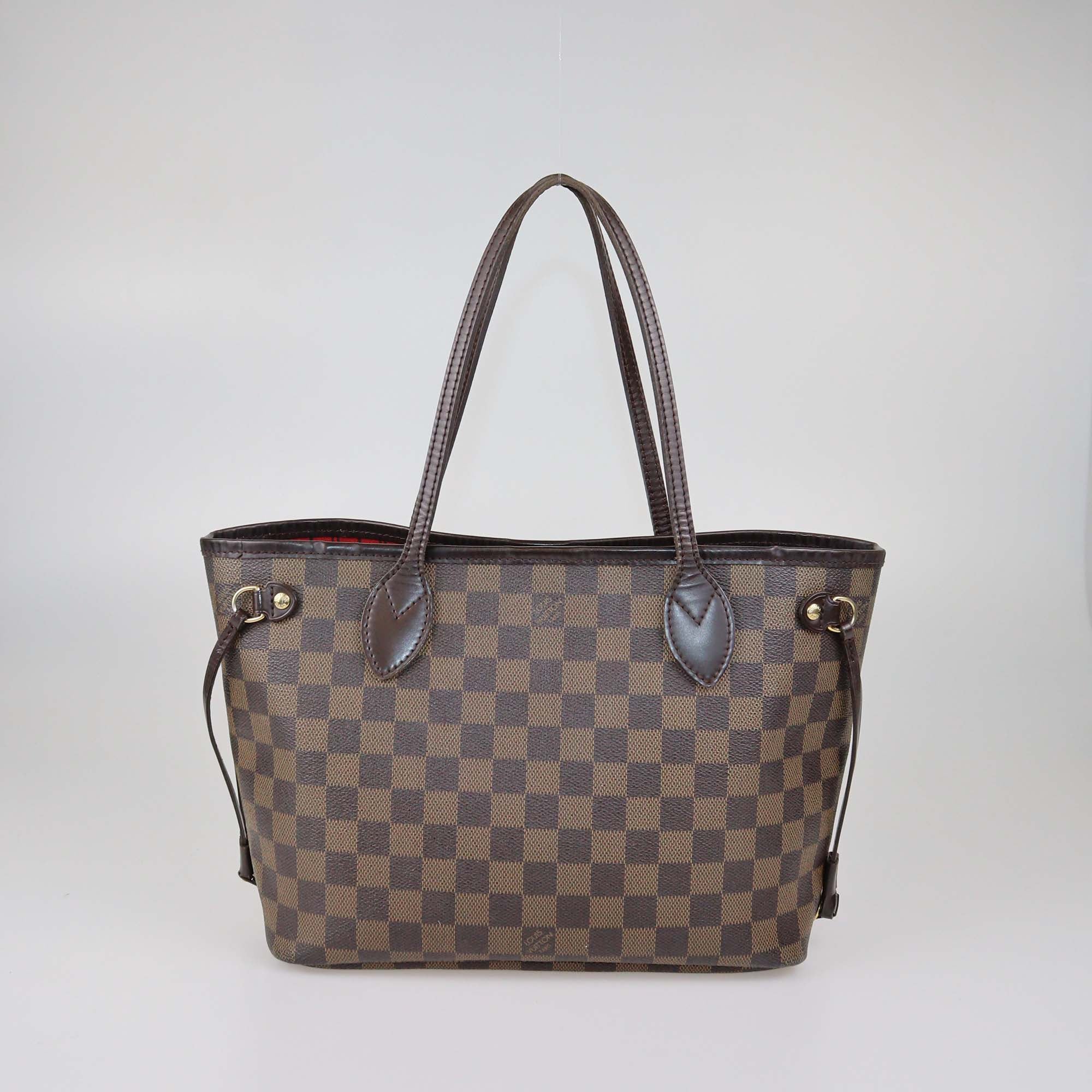 Louis Vuitton Damier Ebene Canvas Neverfull PM Bag