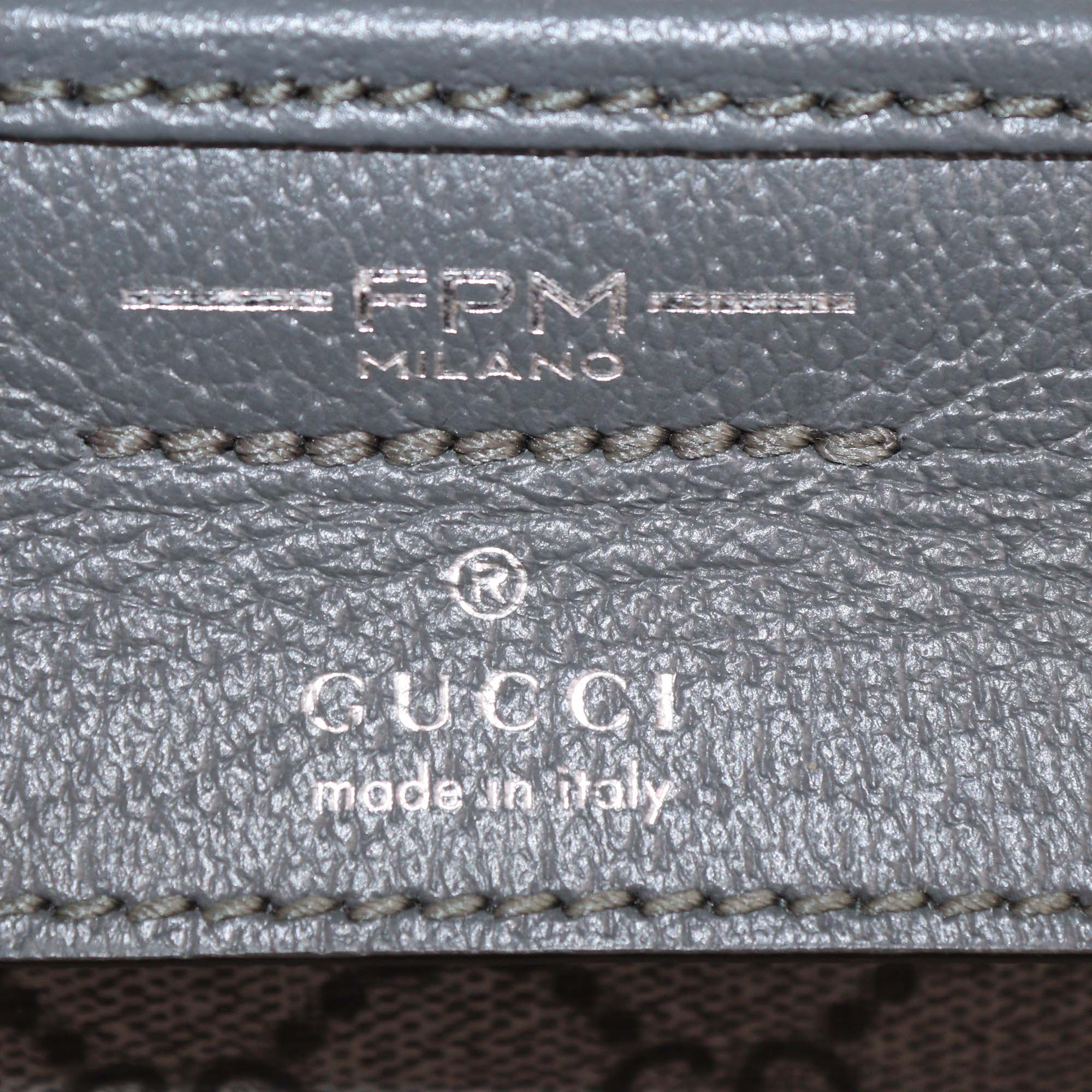 Gucci Brown/Silver GG Supreme Canvas and Aluminum Vanity Beauty Case