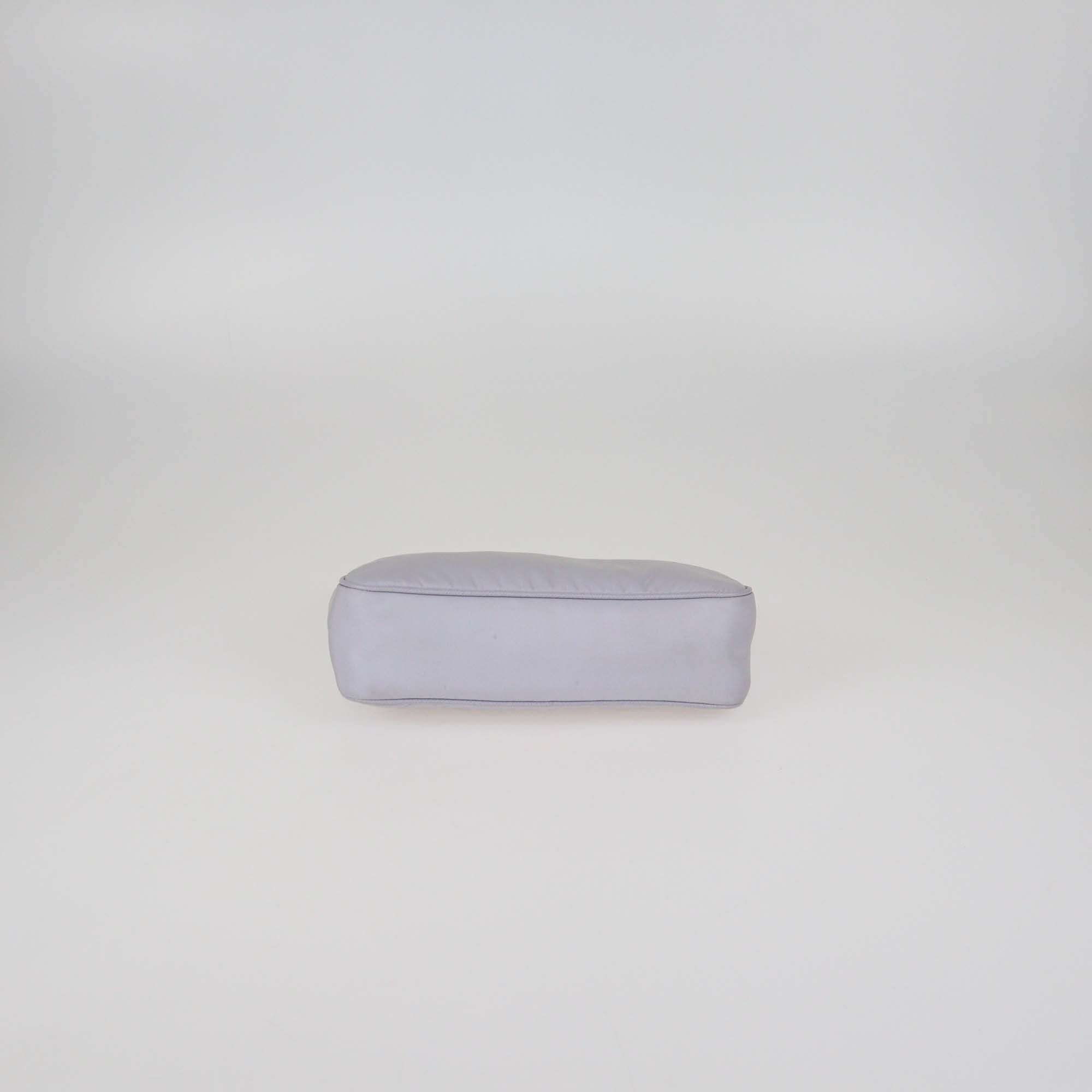 Prada Lilac Re-Nylon and Saffiano Leather Re-Edition 2005 Baguette Bag