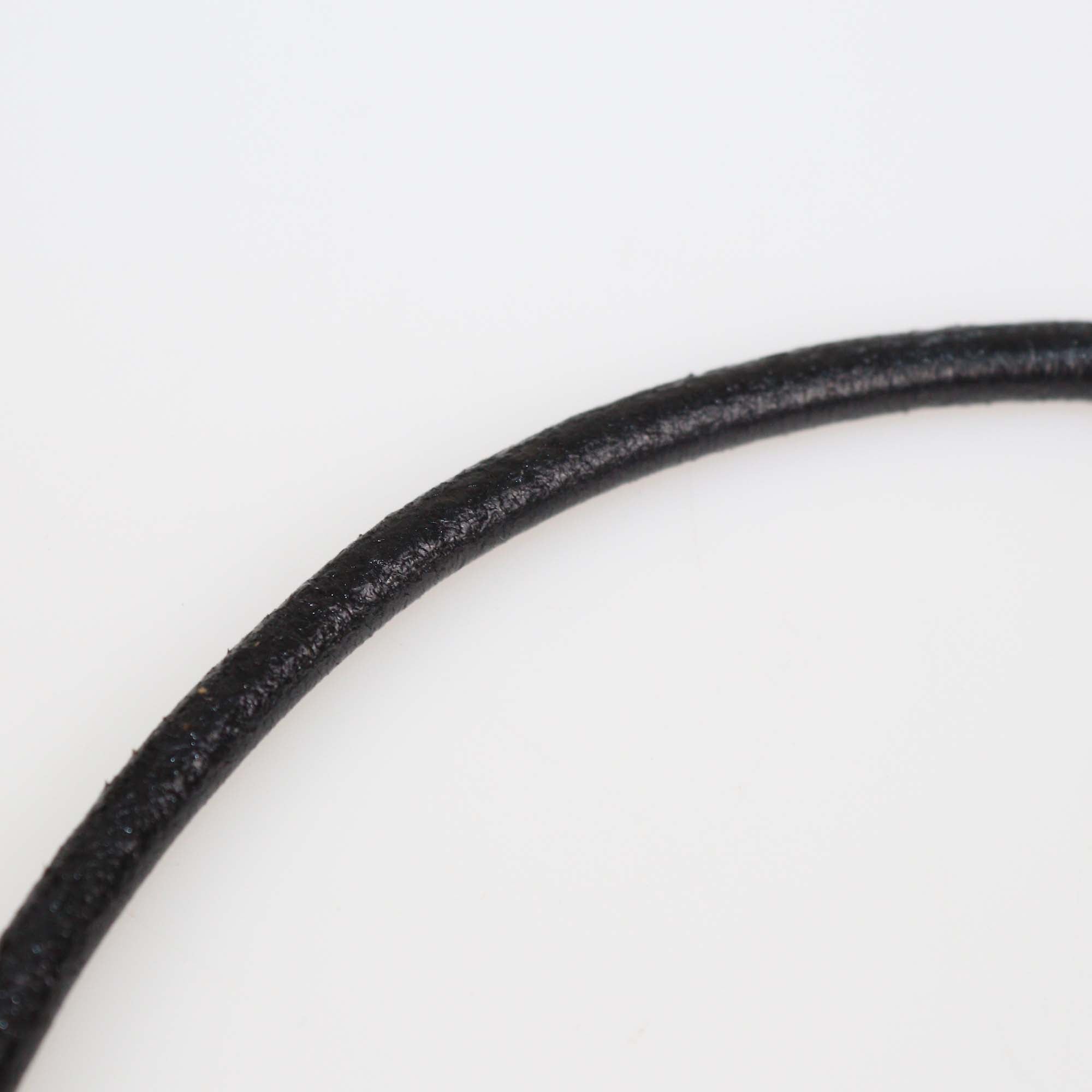 Bvlgari Black Onyx 18K Yellow Gold Stainless Steel Reversible Pendant Leather Cord Necklace