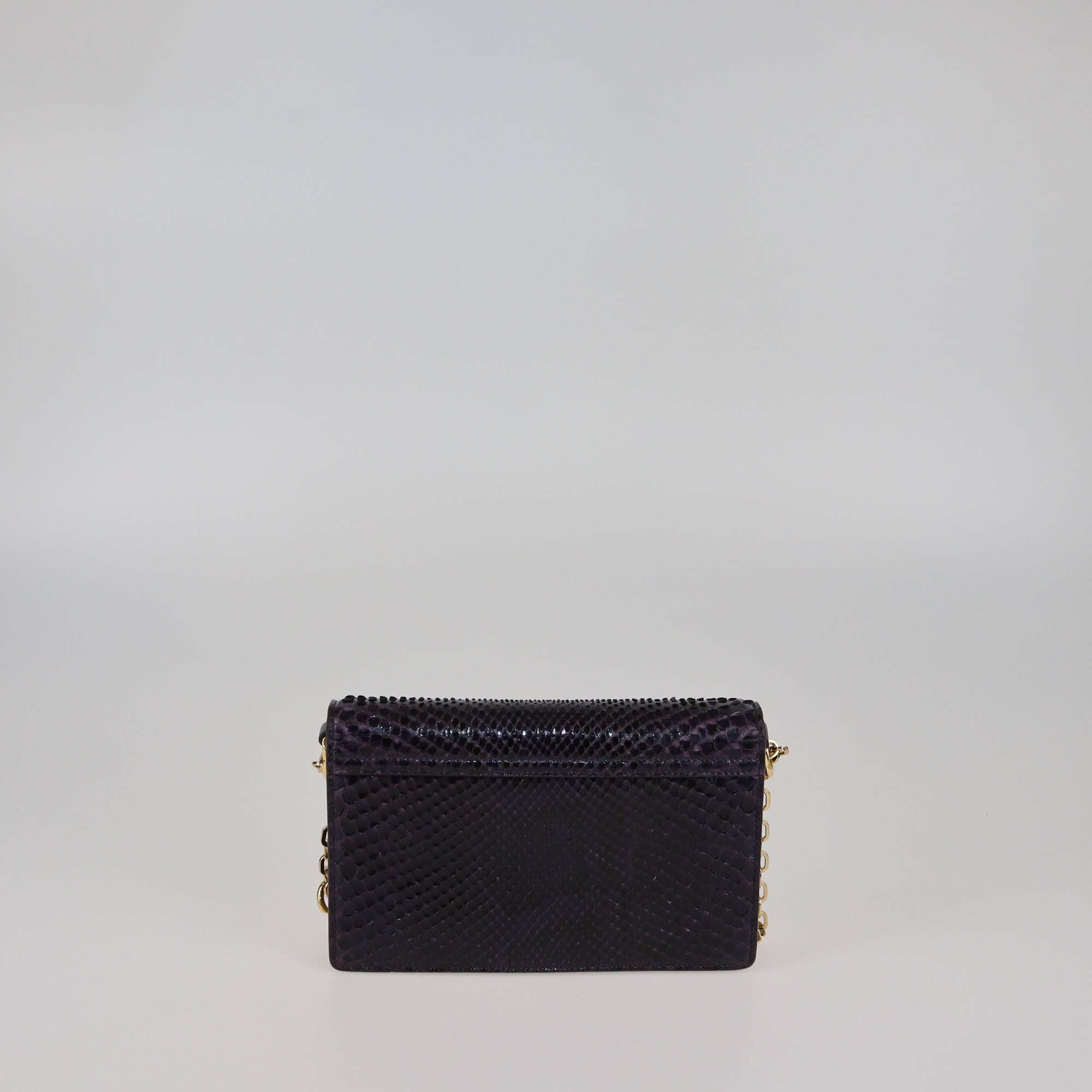 Givenchy Purple Python Small 4G Shoulder Bag