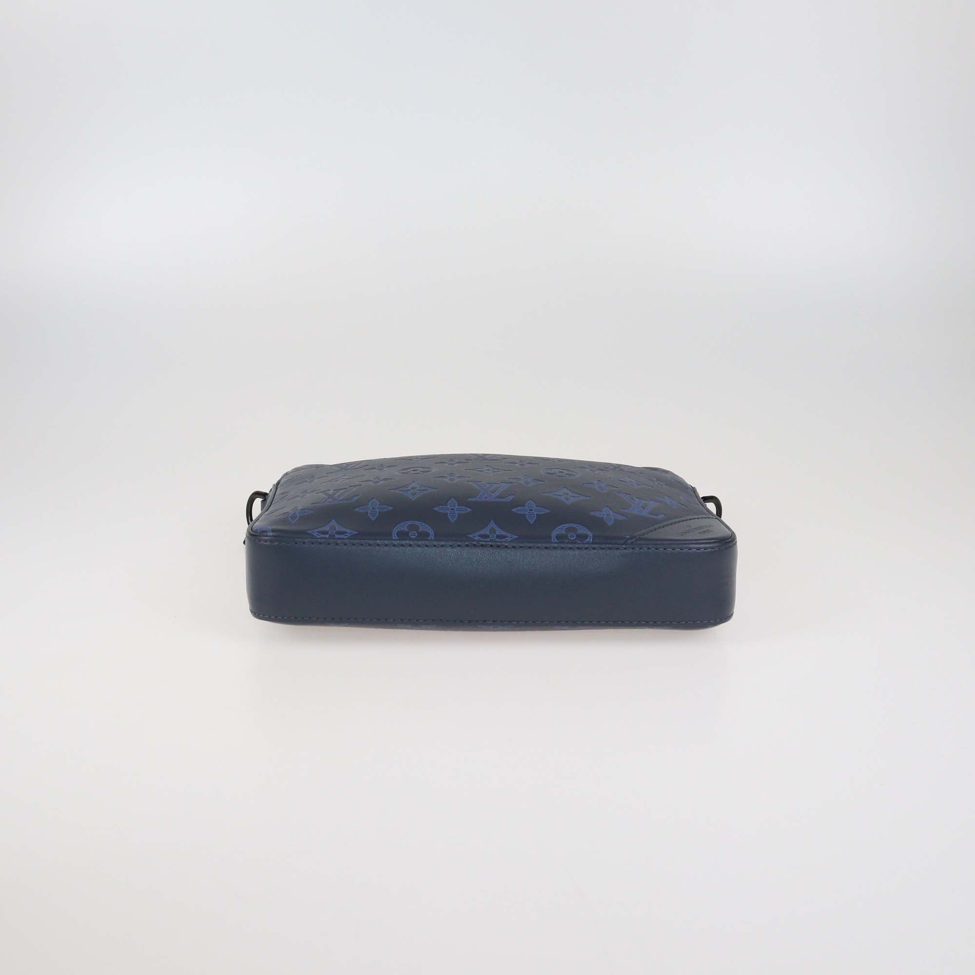 Louis Vuitton Navy Blue Monogram Shadow Duo Messenger
