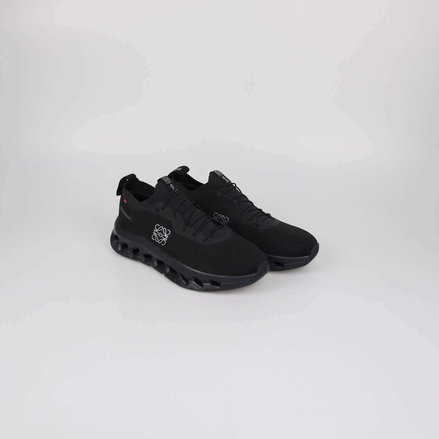 Loewe x On Black Fabric Cloudtilt Low Top Sneakers