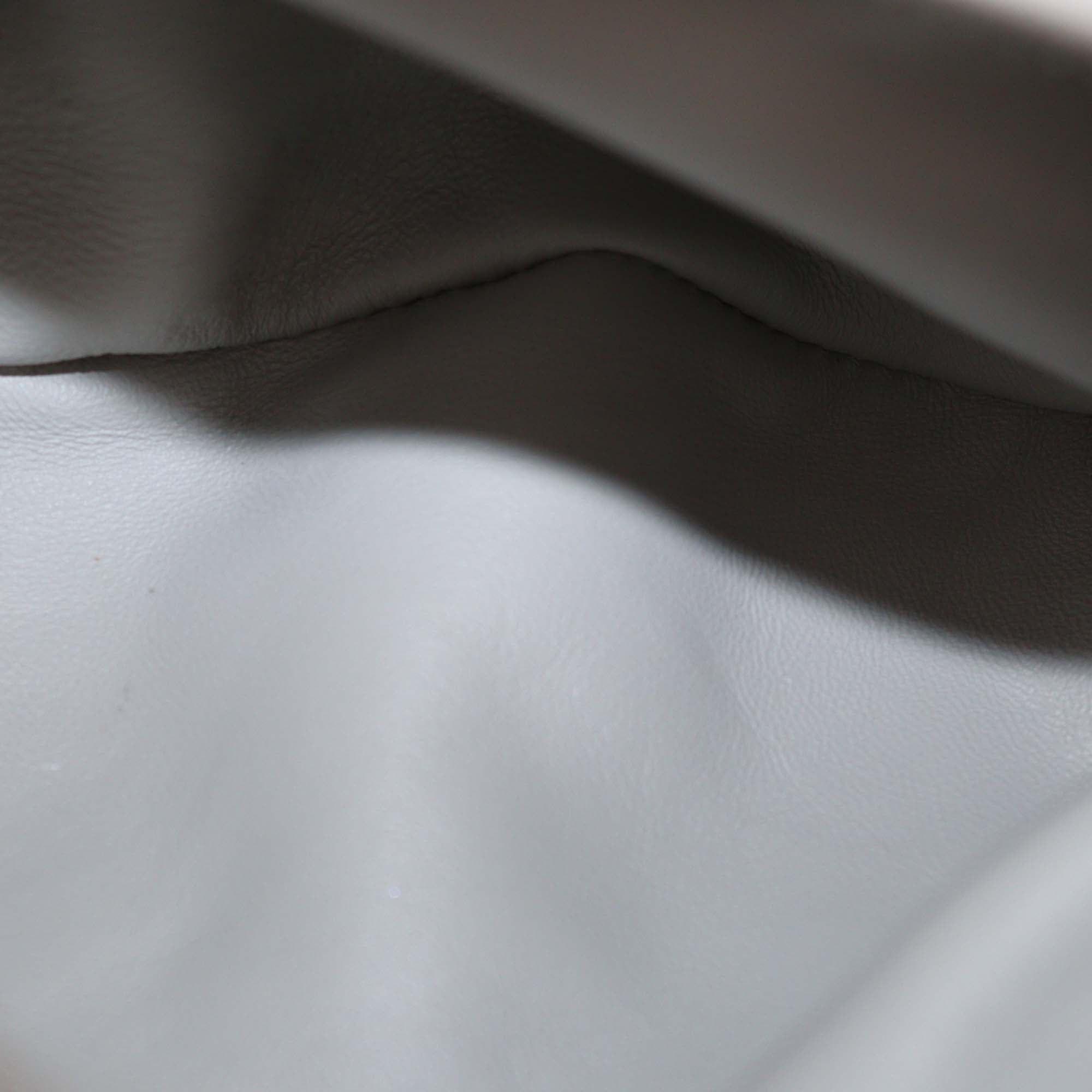 Bottega Veneta Silver Laminated Crochet Fabric Mini Jodie Bag