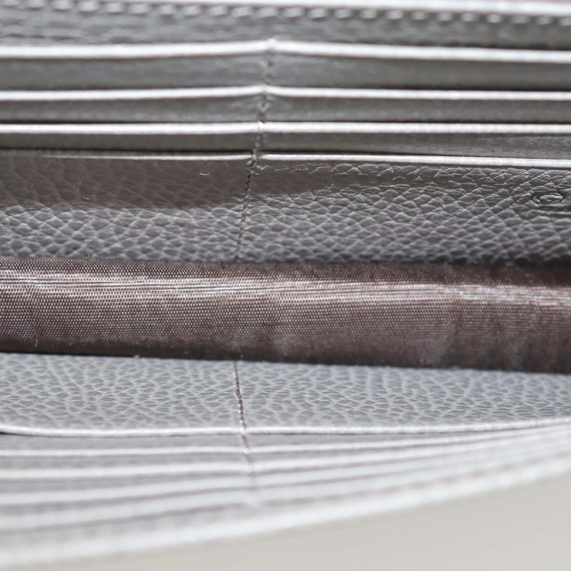 Gucci Grey Leather Interlocking G Dollar Wallet on Chain