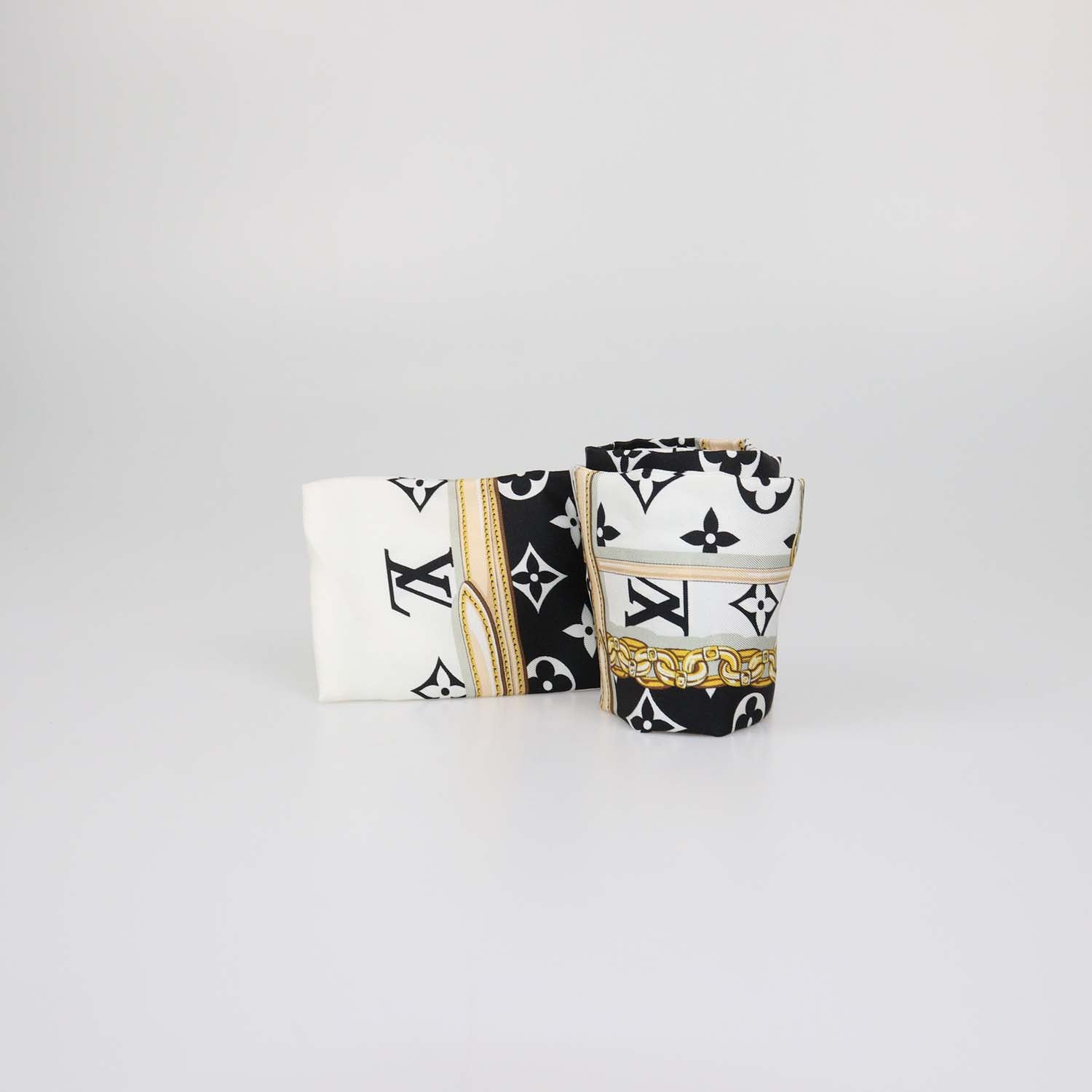 Louis Vuitton Black Silk Monogram Confidential Bandeau