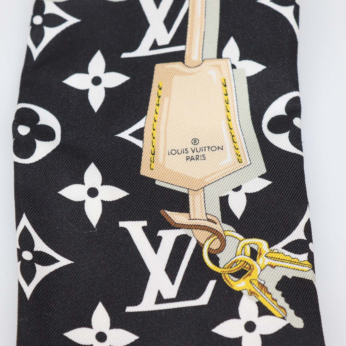 Louis Vuitton Black Silk Monogram Confidential Bandeau