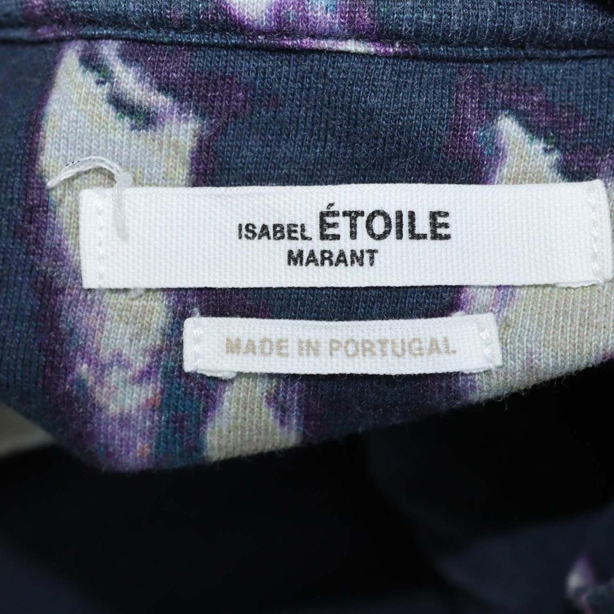 Isabel Marant Etoile Navy Blue Cotton Tie-Dye Edwige T-Shirt