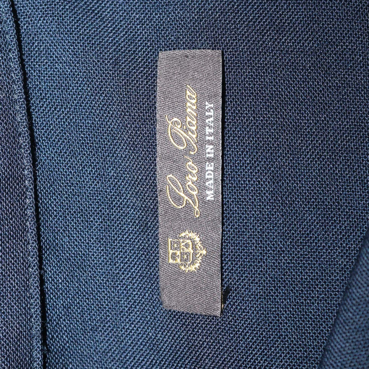 Loro Piana Deep Blue Wool Leela Long Sleeve Shirt