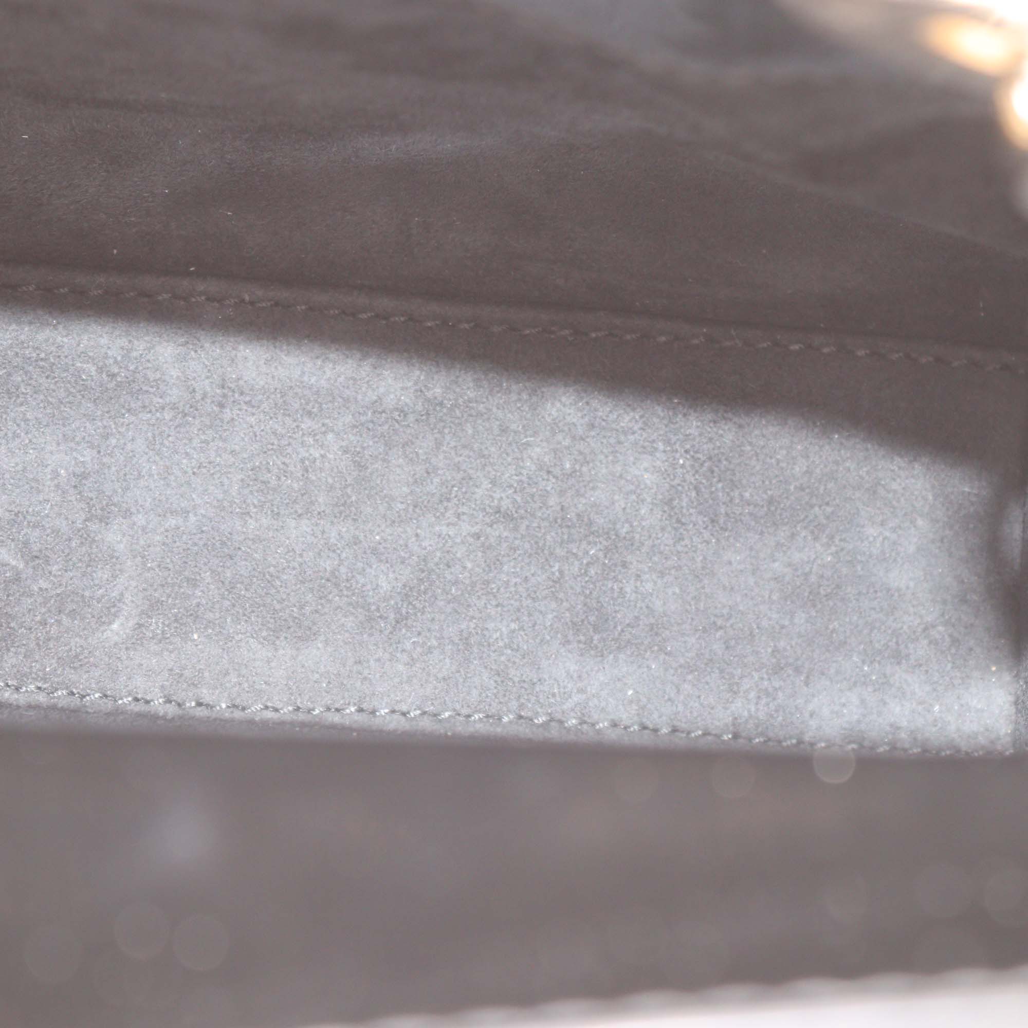 Christian Dior Black Patent Leather Cannage Mini Lady Dior Tote