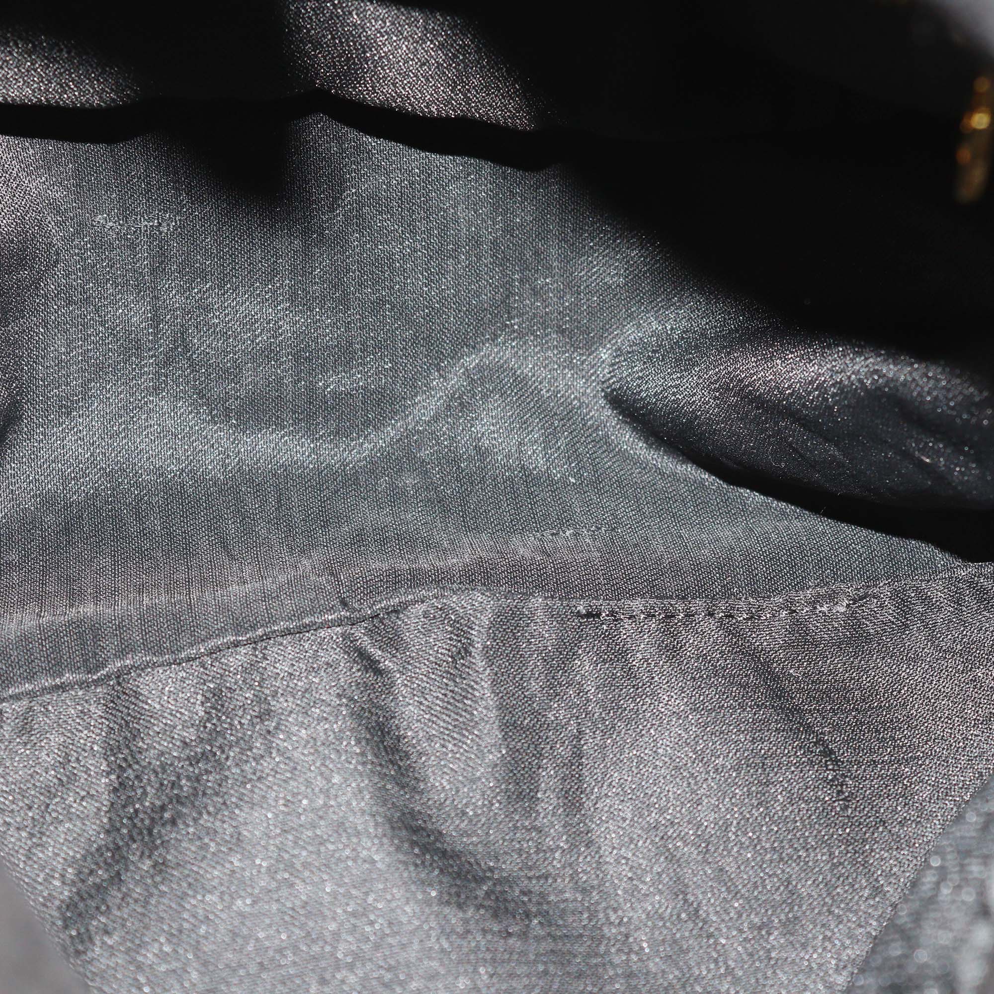 Fendi Black Suede Leather Mama Shoulder Bag