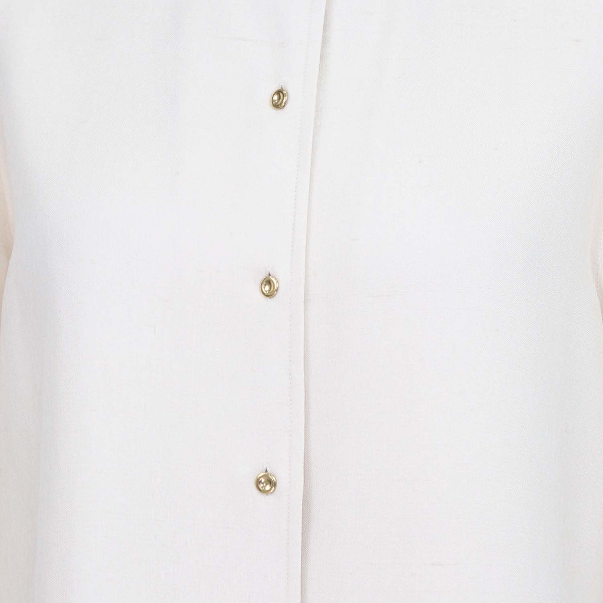 Loro Piana Beige Silk Dunia Long Sleeve Shirt