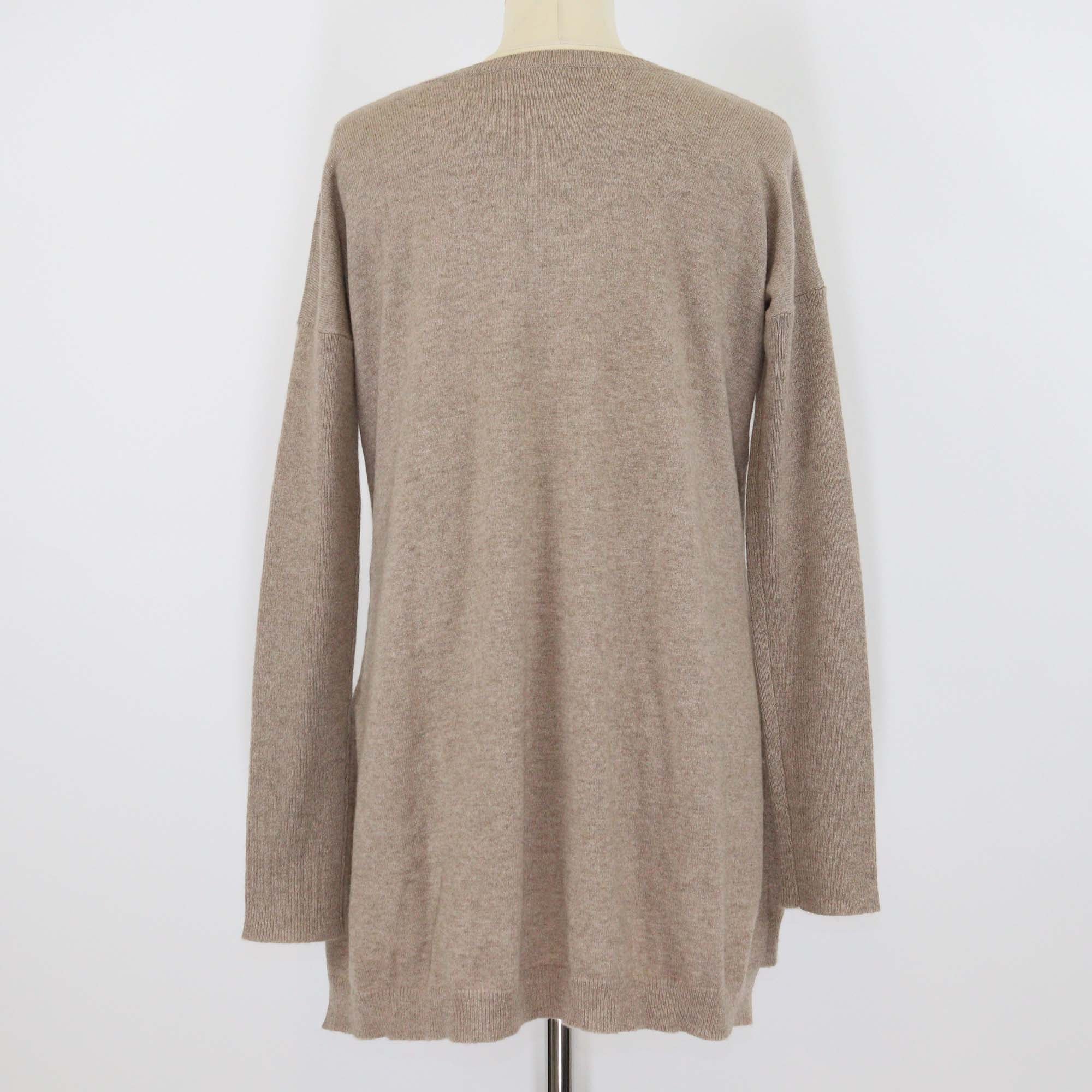 Theory Brown Cashmere Pullover Sweater