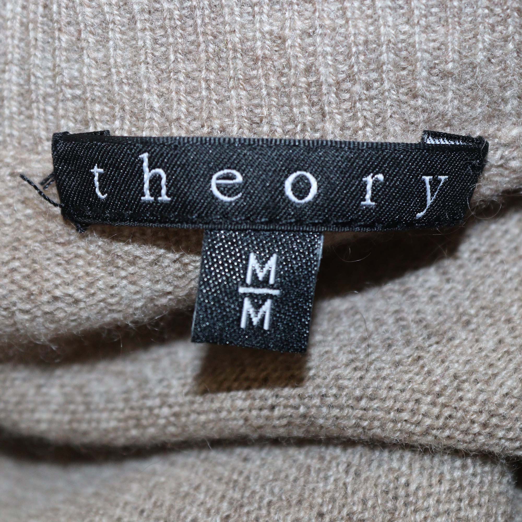 Theory Brown Cashmere Pullover Sweater
