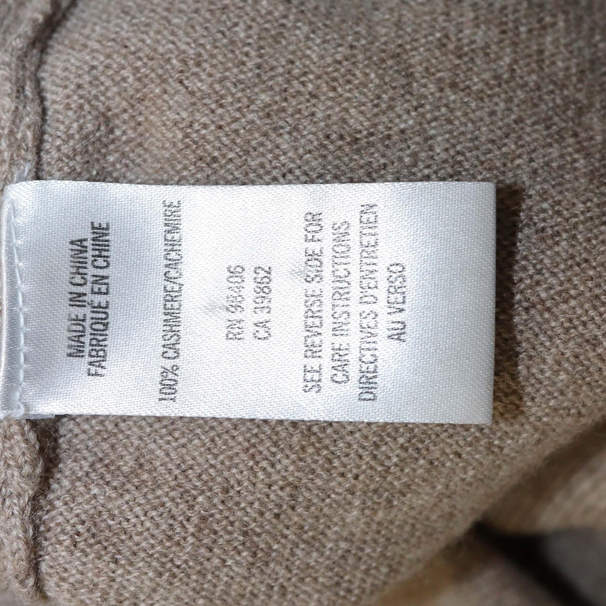 Theory Brown Cashmere Pullover Sweater