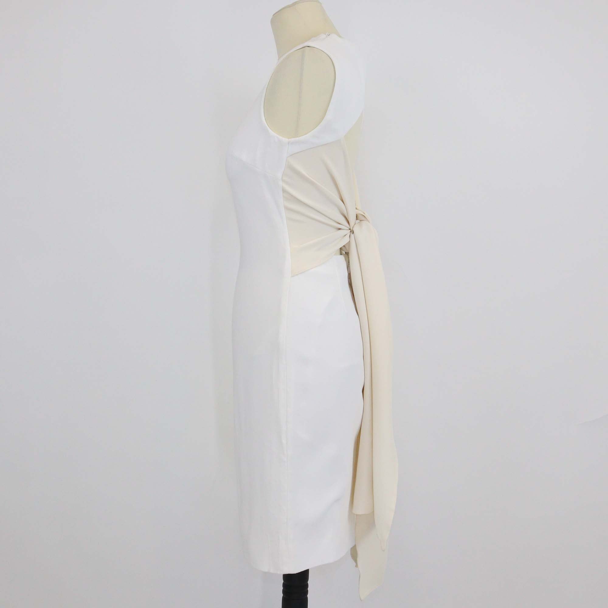 Givenchy Off White Viscose Classic Mini Dress