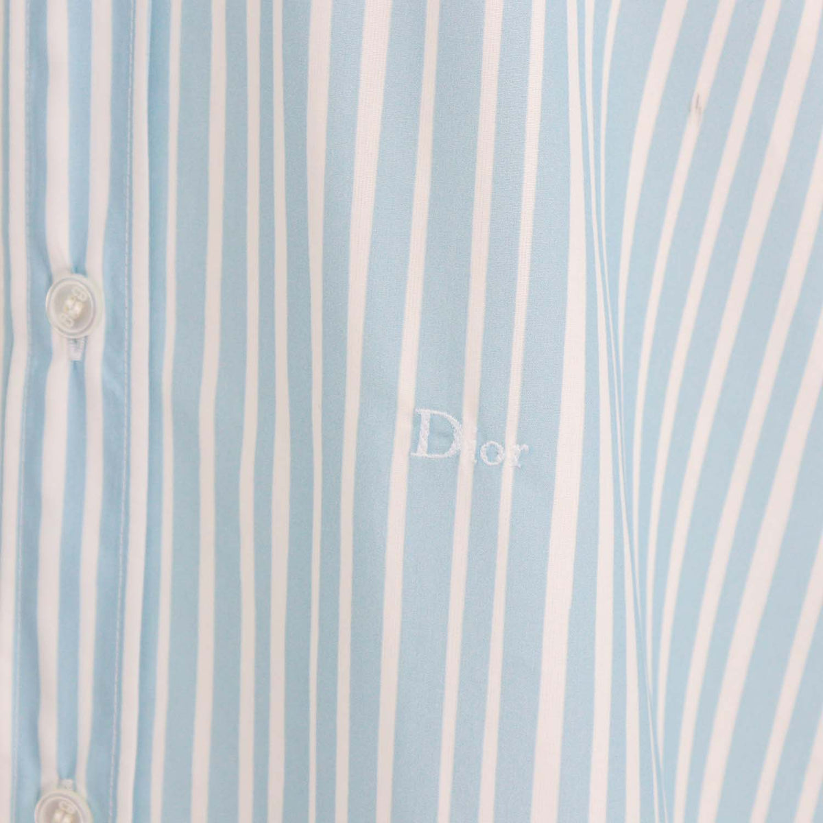 Christian Dior Blue Cotton Stripe Dioriviera Long Blouse