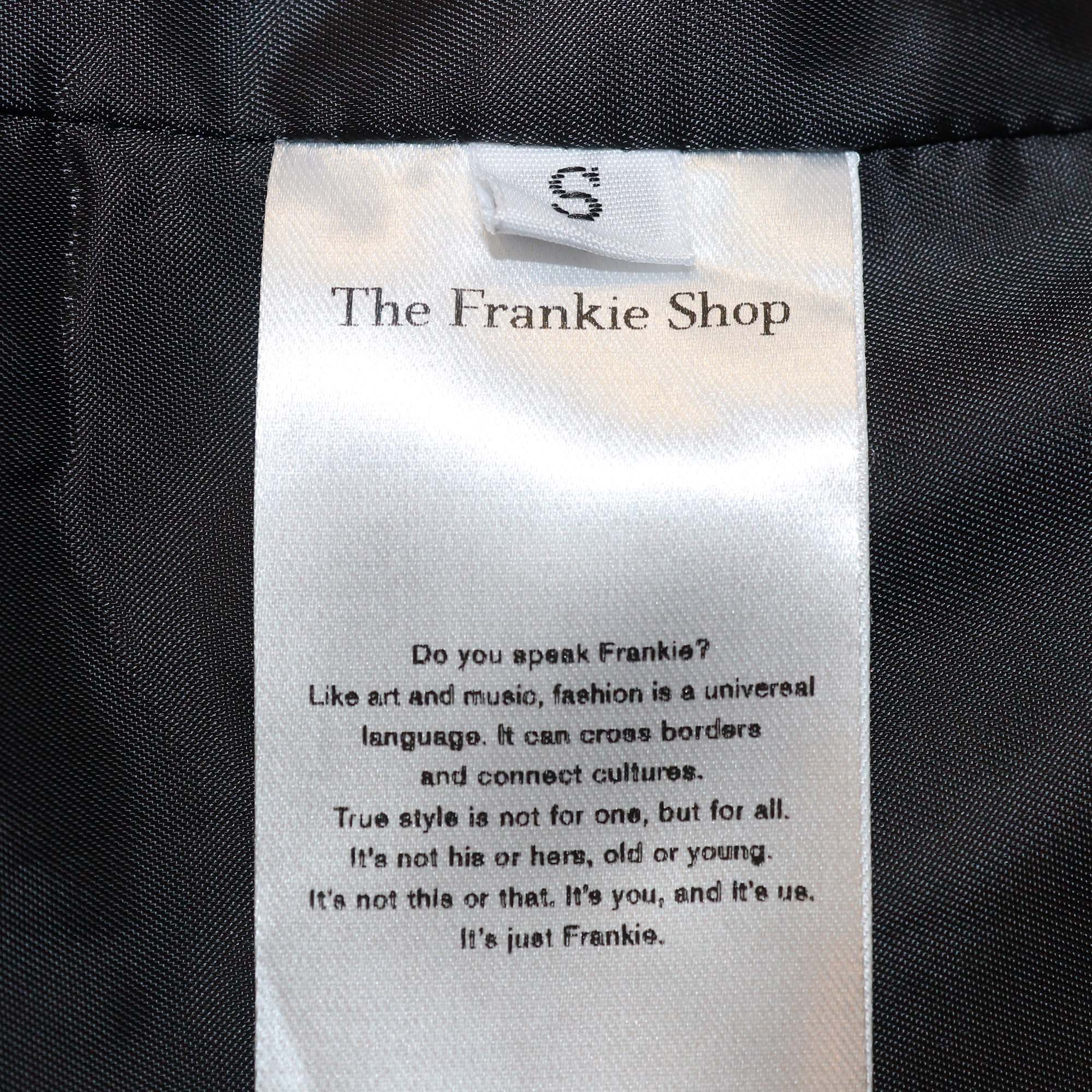 The Frankie Shop Black Polyester Tansy Oversized Blazer