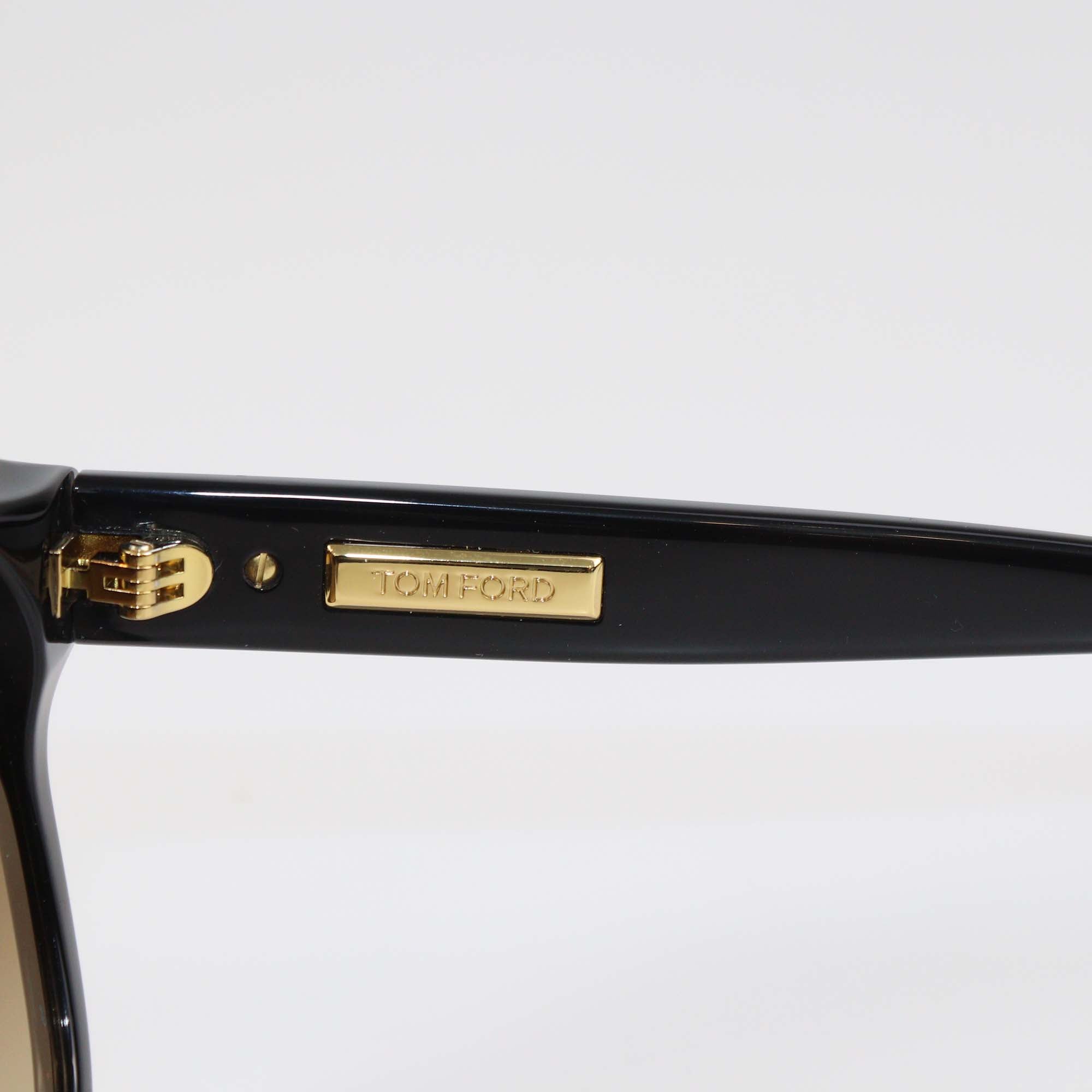Tom Ford Black/Brown Gradient Icon Collection Oversized Sunglasses