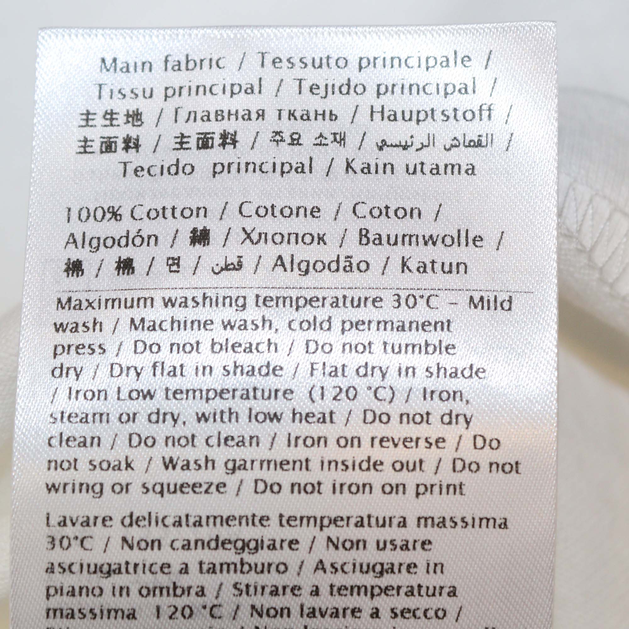 Valentino White Cotton Chez Valentino Print T-Shirt