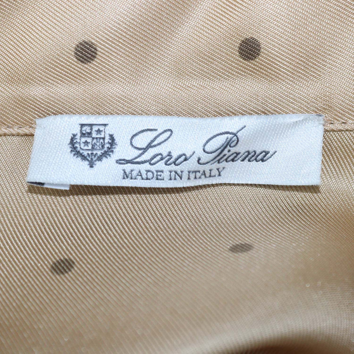 Loro Piana Brown Silk Polka Dots Angelina Short Sleeve Shirt