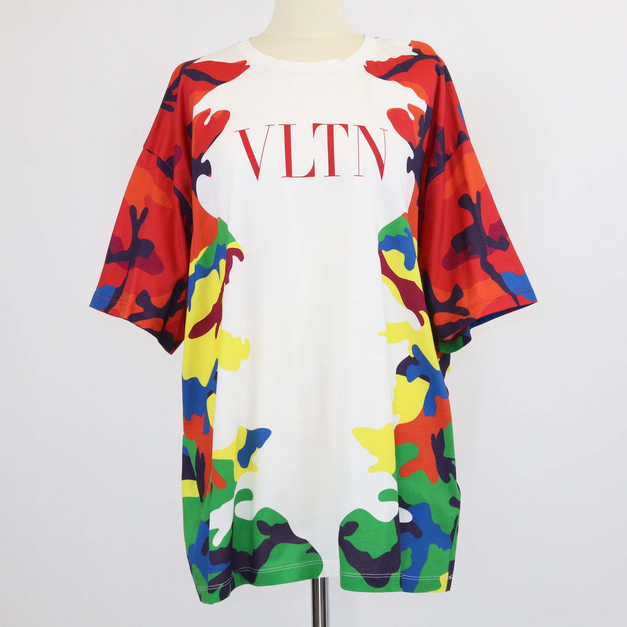 Valentino Multicolor Cotton CAMOU7 Print T-Shirt