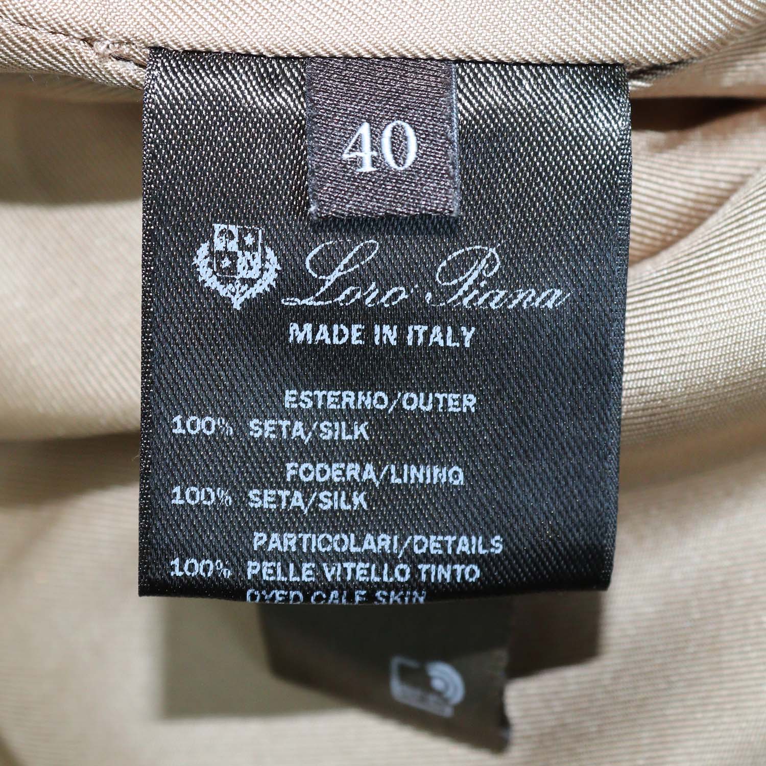 Loro Piana Cream Silk Rafael Aperitivo Bomber Hoodie Jacket