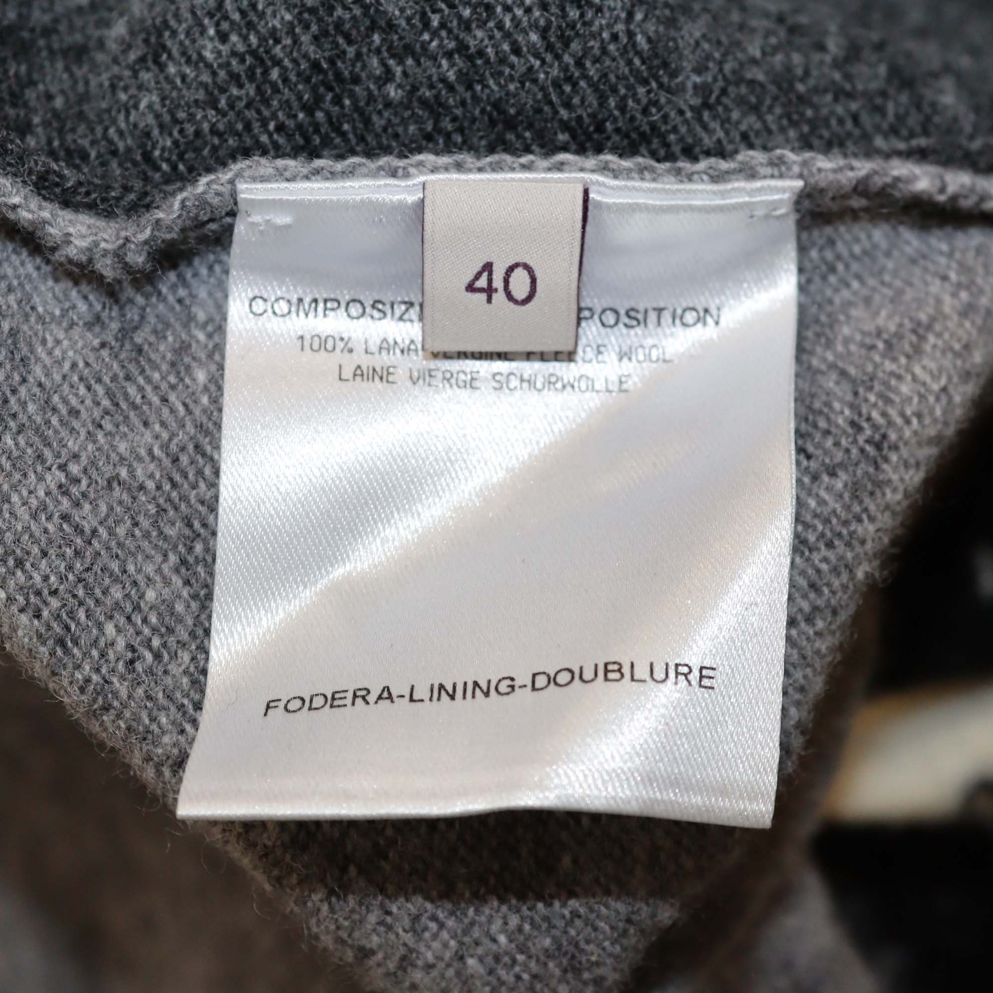 Stella McCartney Black White Virgin Wool Oversized Sweater