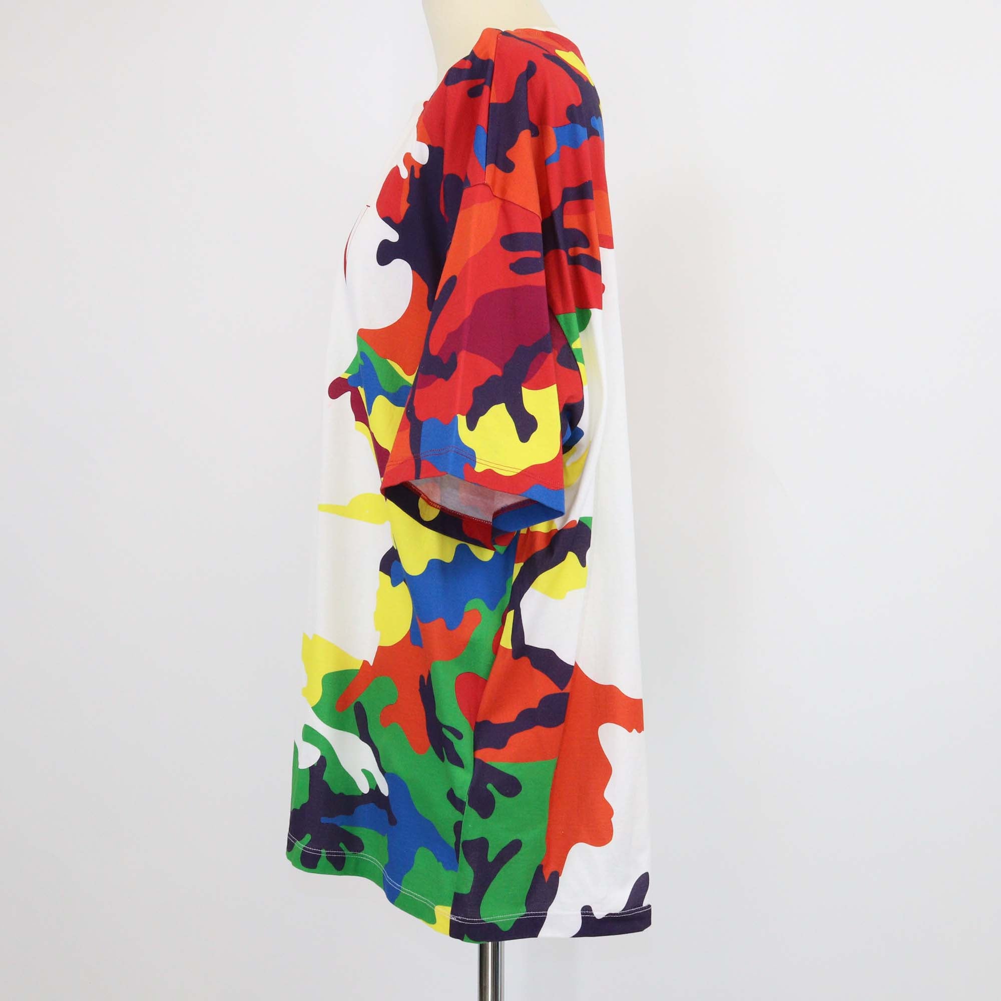 Valentino Multicolor Cotton CAMOU7 Print T-Shirt