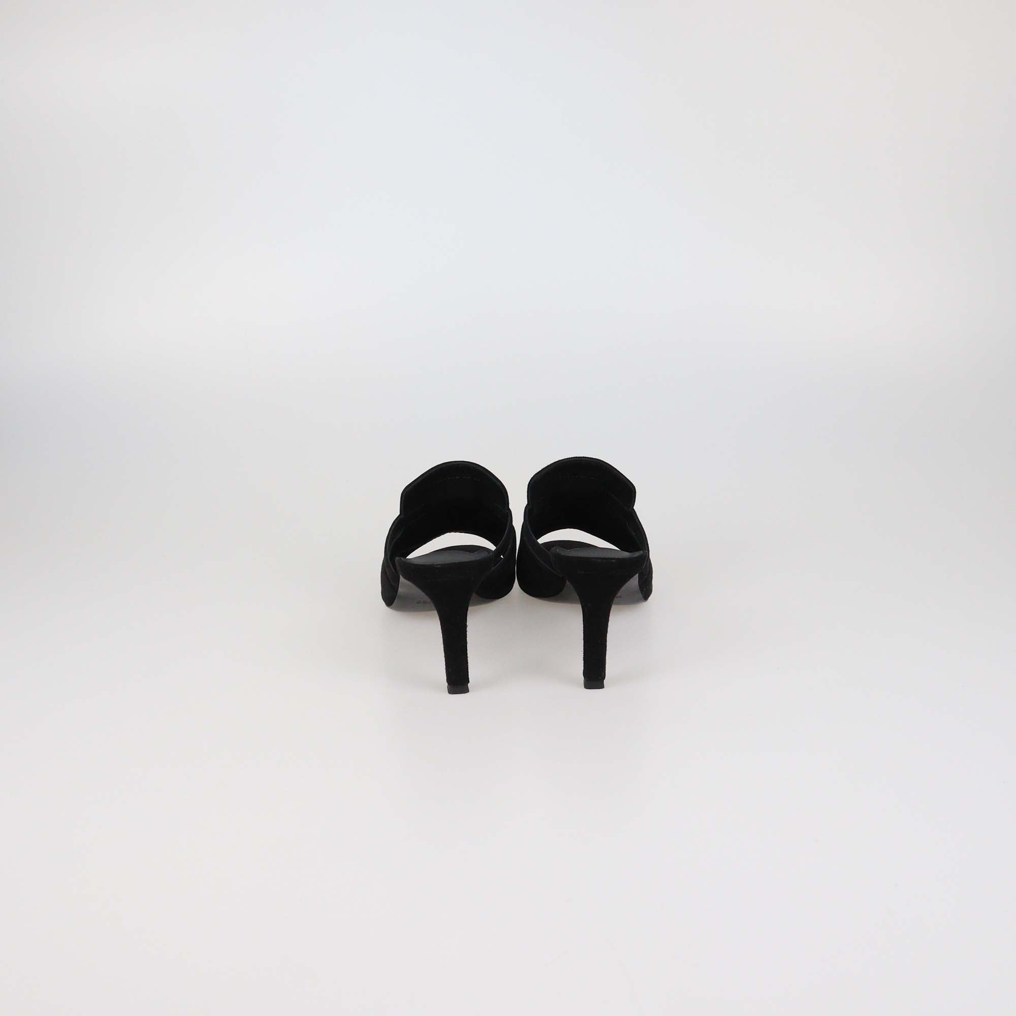 Hermes Black Suede Cute Sandals