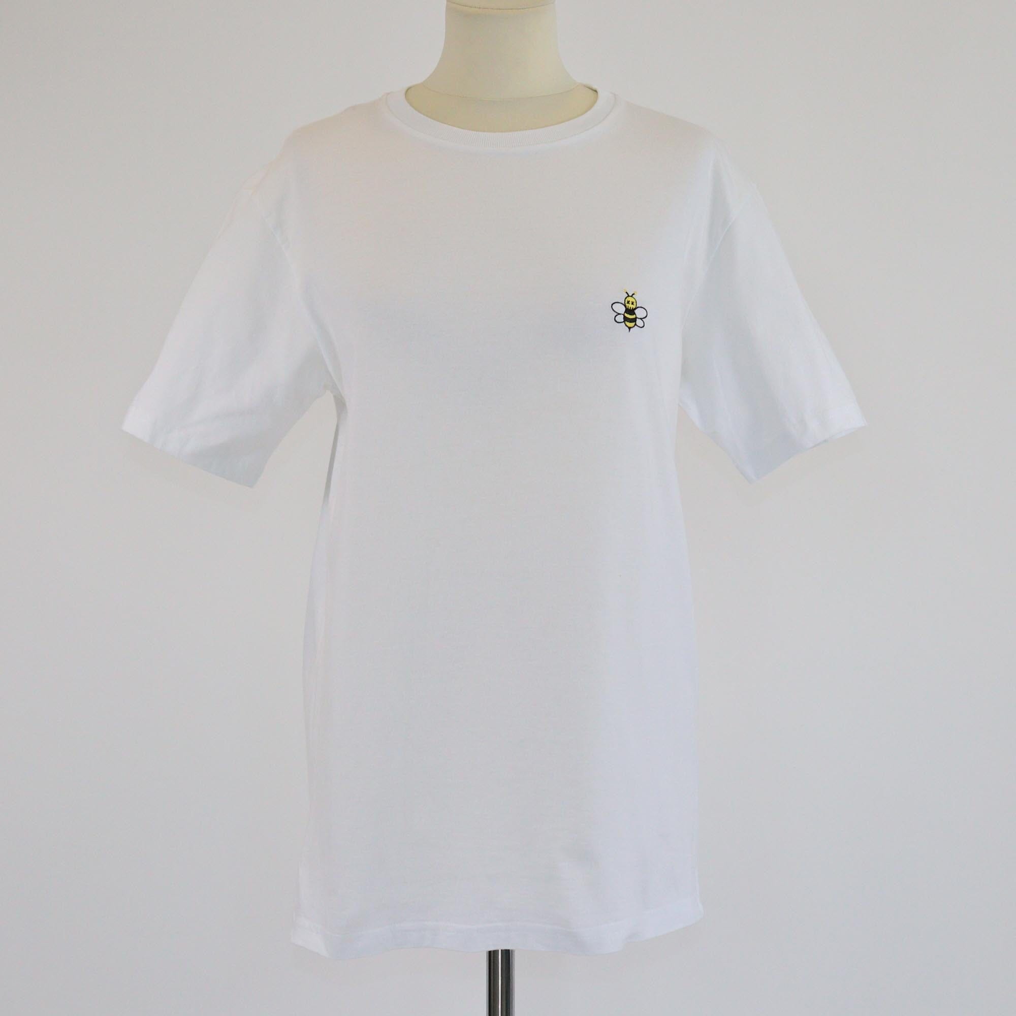 Dior Homme x KAWS White Bee Embroidered Crewneck T-Shirt Mens Dior Homme x KAWS
