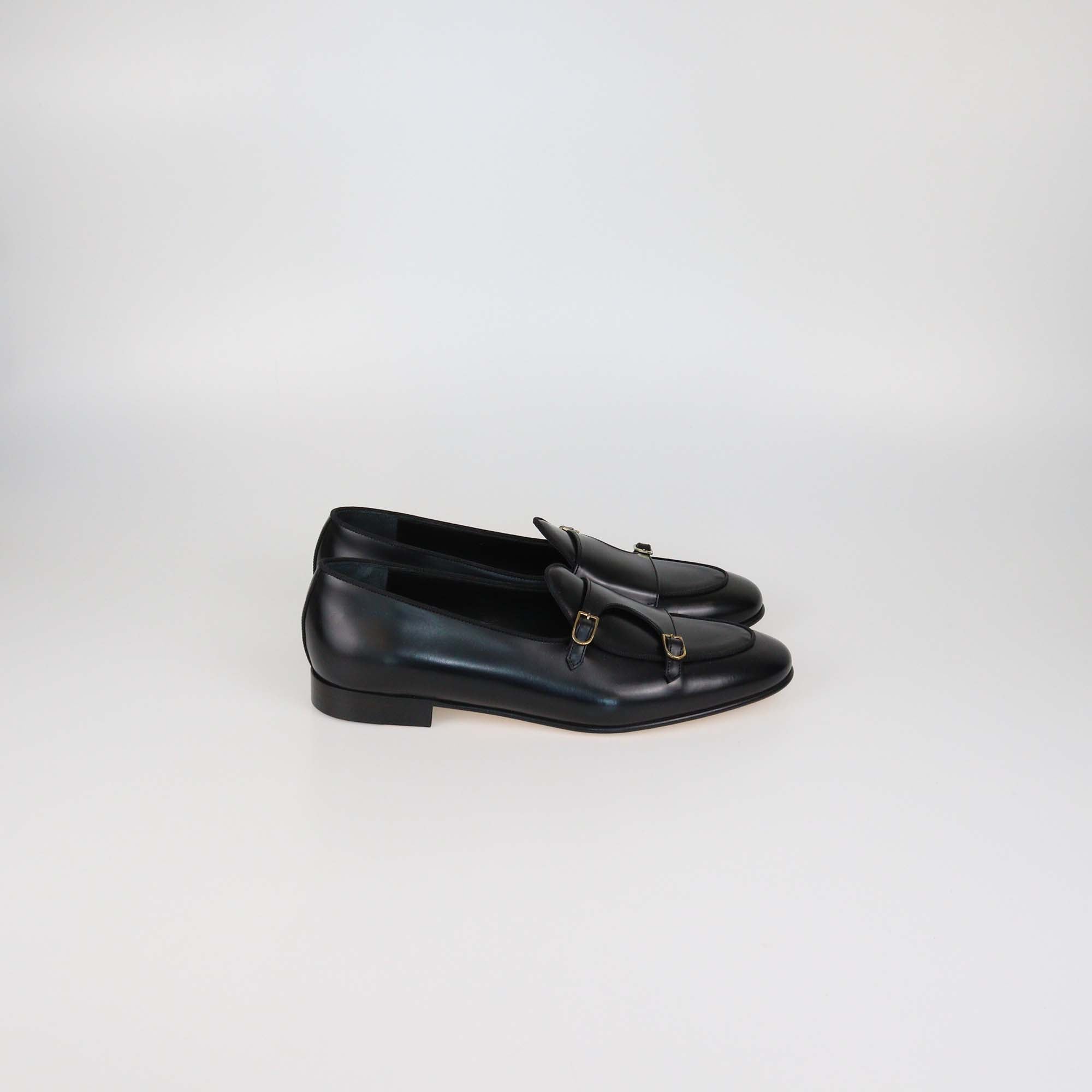 Edhen Black Leather Brera Loafers