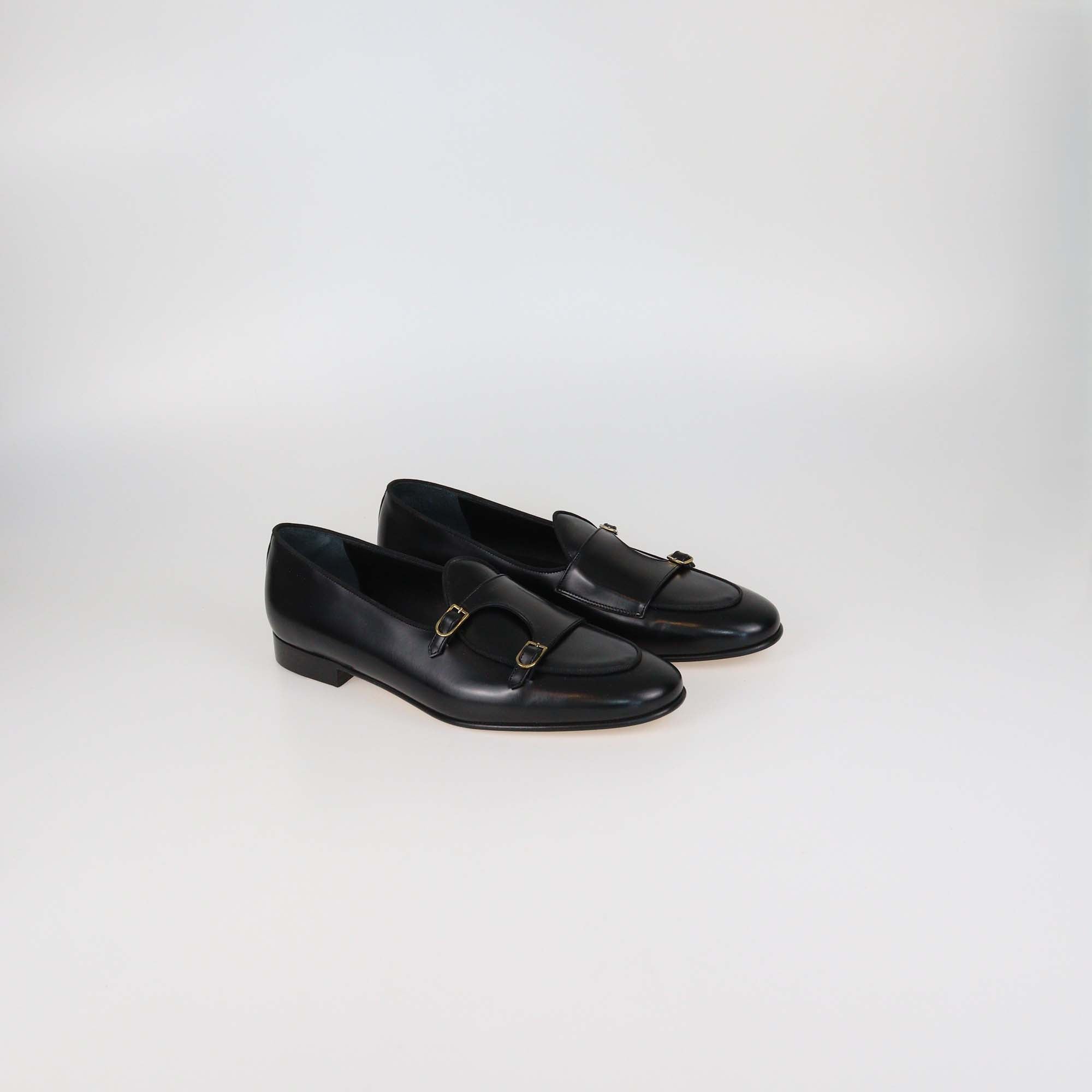 Edhen Black Leather Brera Loafers