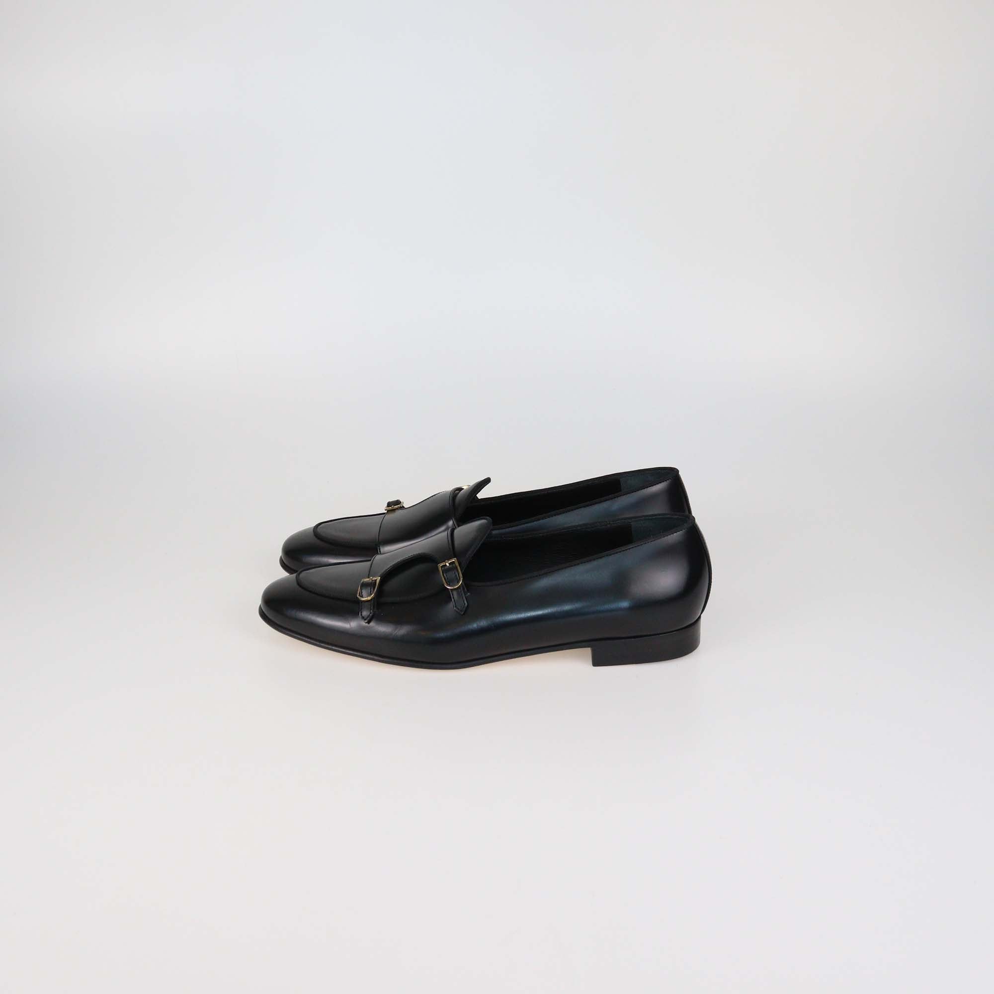 Edhen Black Leather Brera Loafers