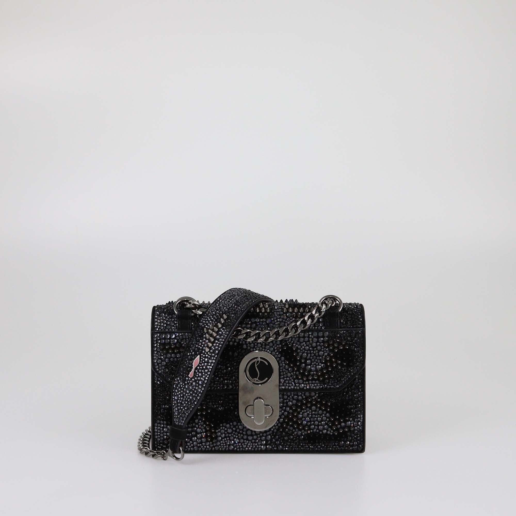Christian Louboutin Black Embellished Elisa Shoulder Bag Womens Christian Louboutin